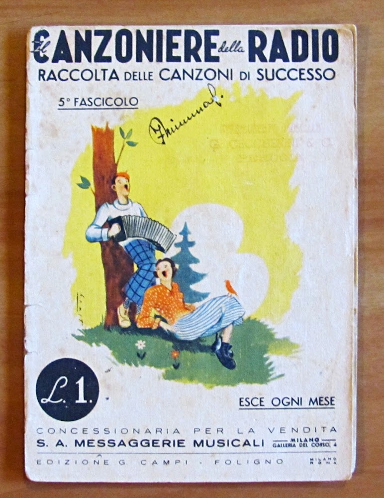 IL CANZONIERE DELLA RADIO 5^ Fascicolo - Messaggerie Musicali