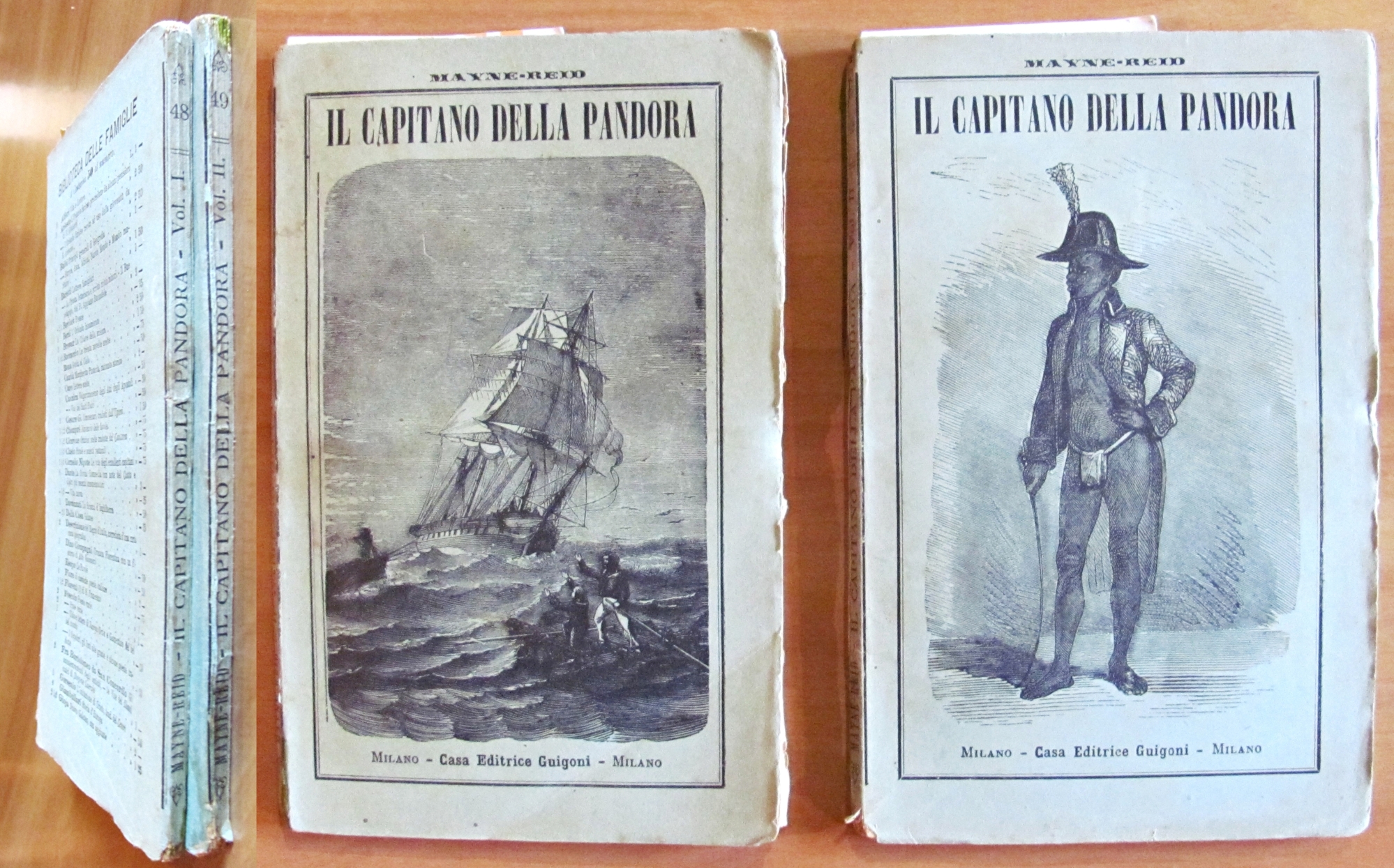 IL CAPITANO DELLA PANDORA - 2 Volumi, Completo, 1887