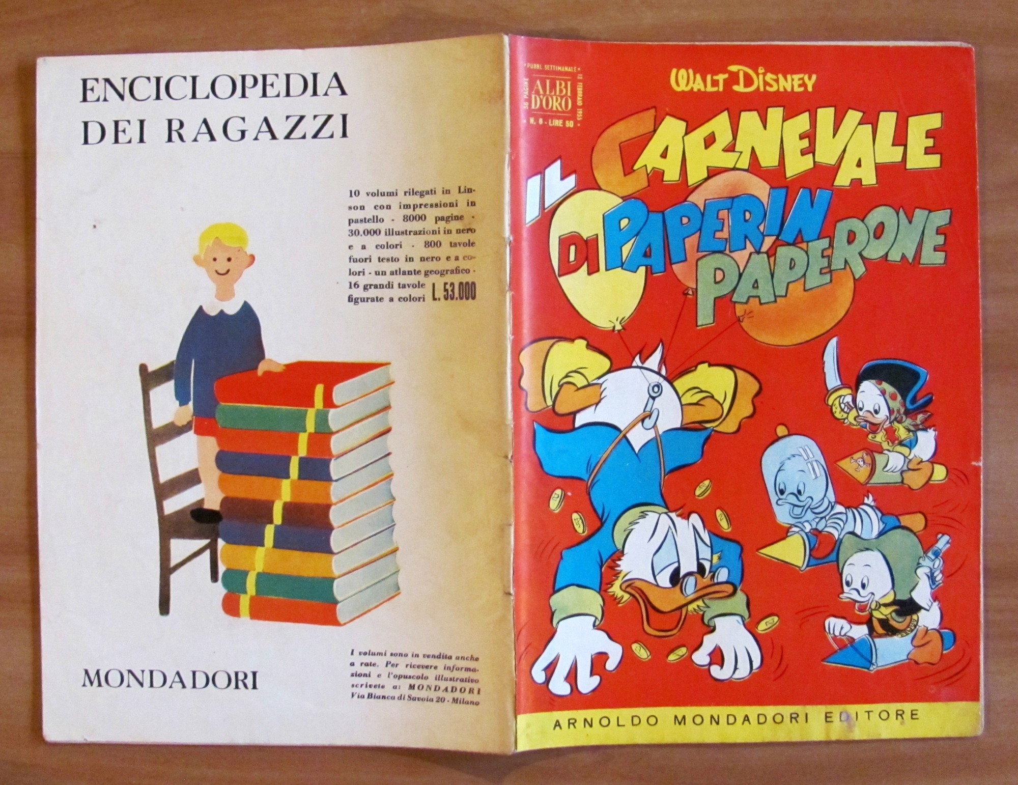 IL CARNEVALE DI PAPERIN PAPERONE - Albo d'Oro N.6,1955