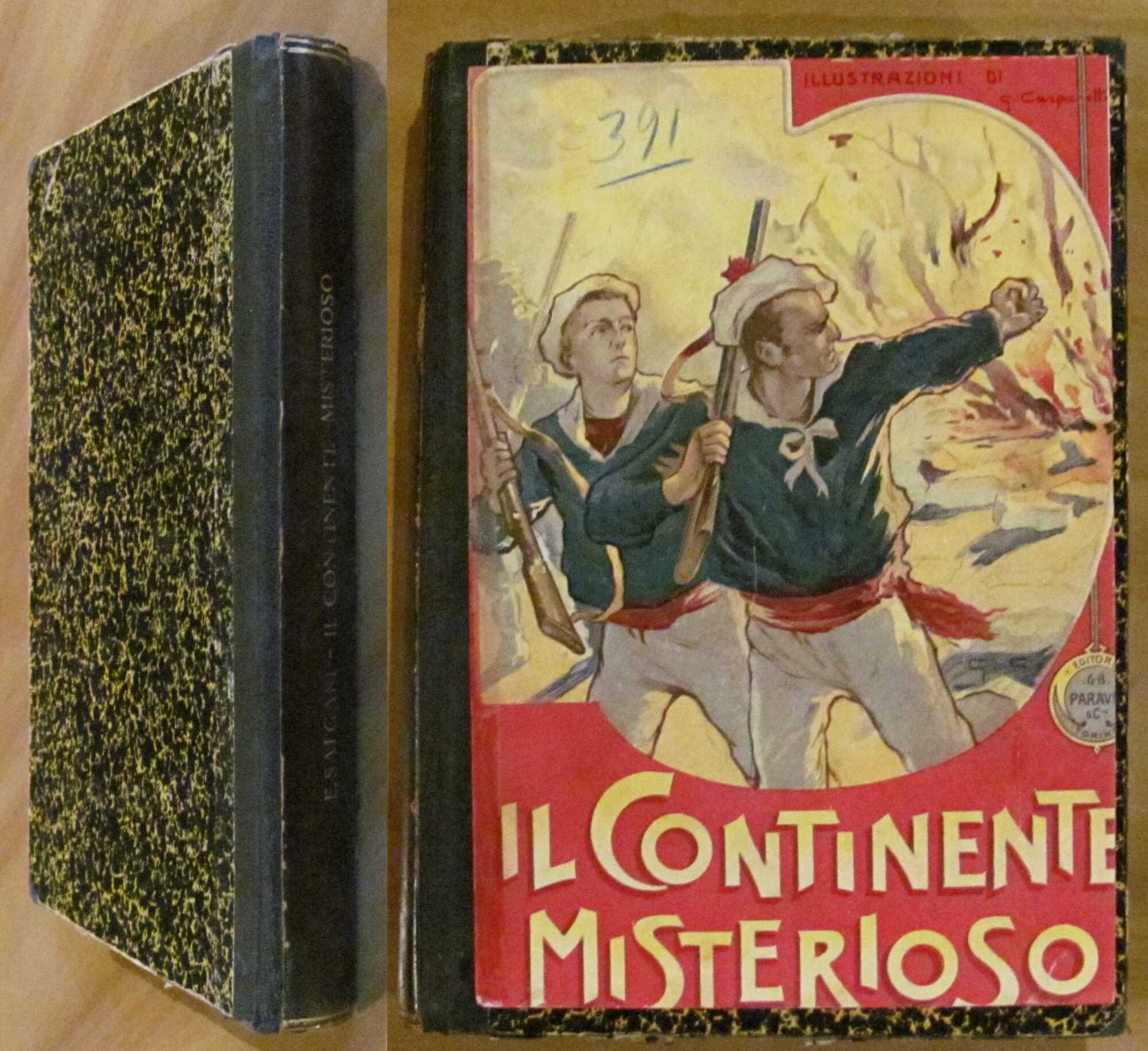 IL CONTINENTE MISTERIOSO, 1906 - ill. CARPANETTO