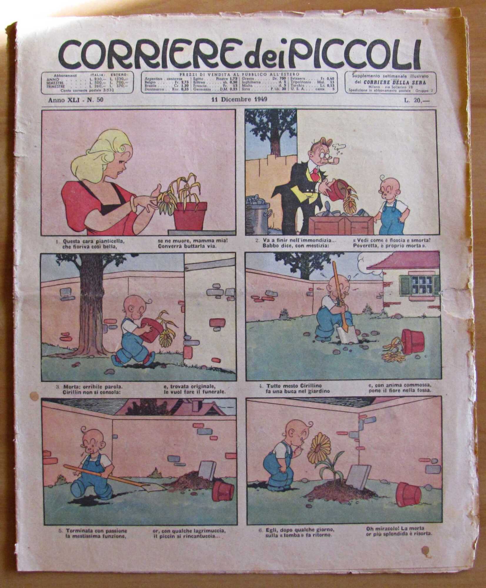 Il CORRIERE dei PICCOLI N.50 - 11 Dicembre 1949 - …