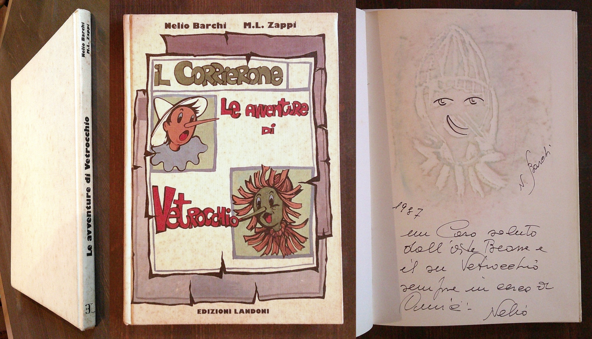 IL CORRIERONE - LE AVVENTURE DI VETROCCHIO, 1985 con Dedica …