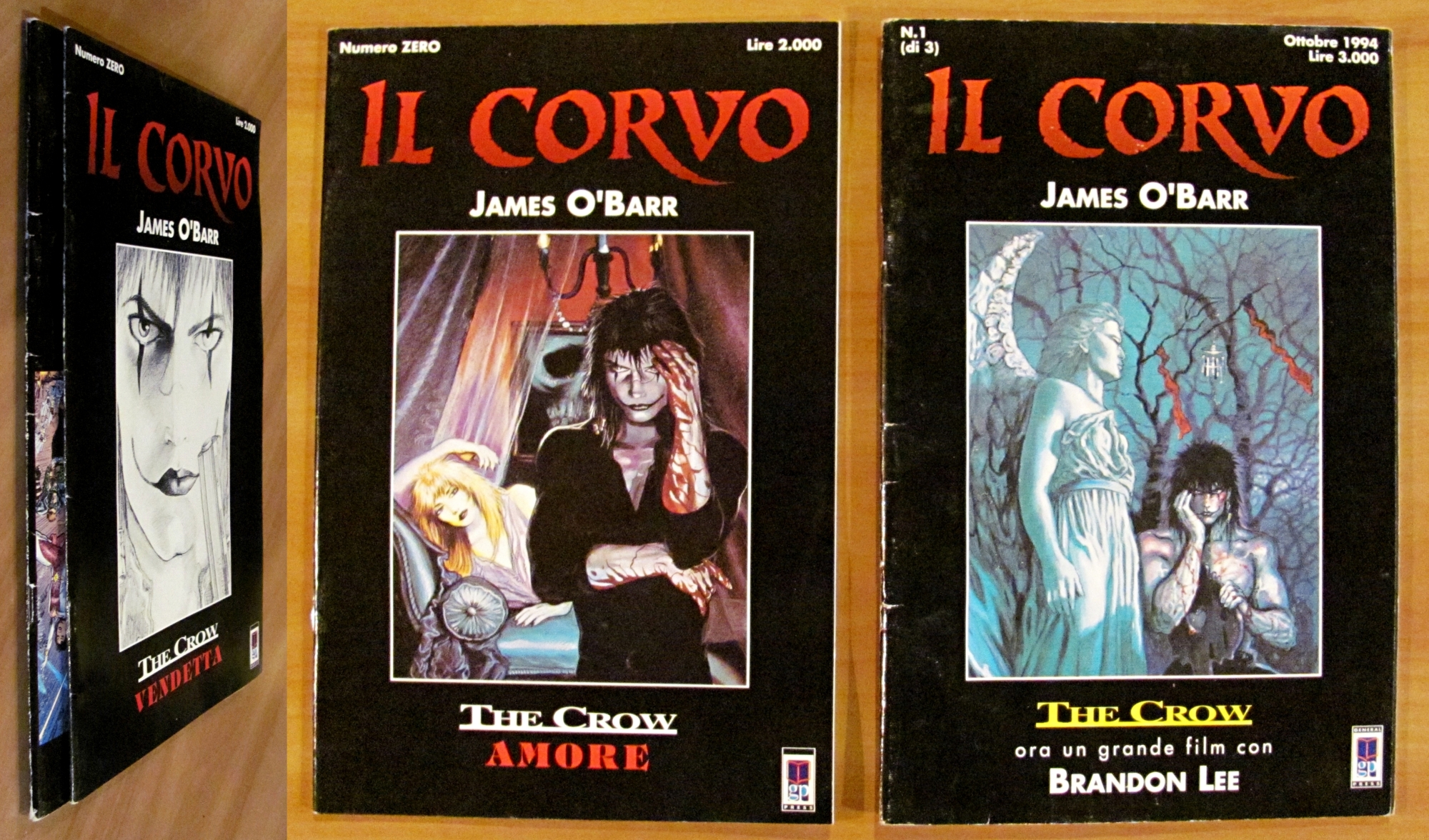 IL CORVO 2 Volumi N.0 e N.1 - THE CROW …