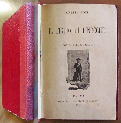 IL FIGLIO DI PINOCCHIO, I ed. 1893 - Illustrato