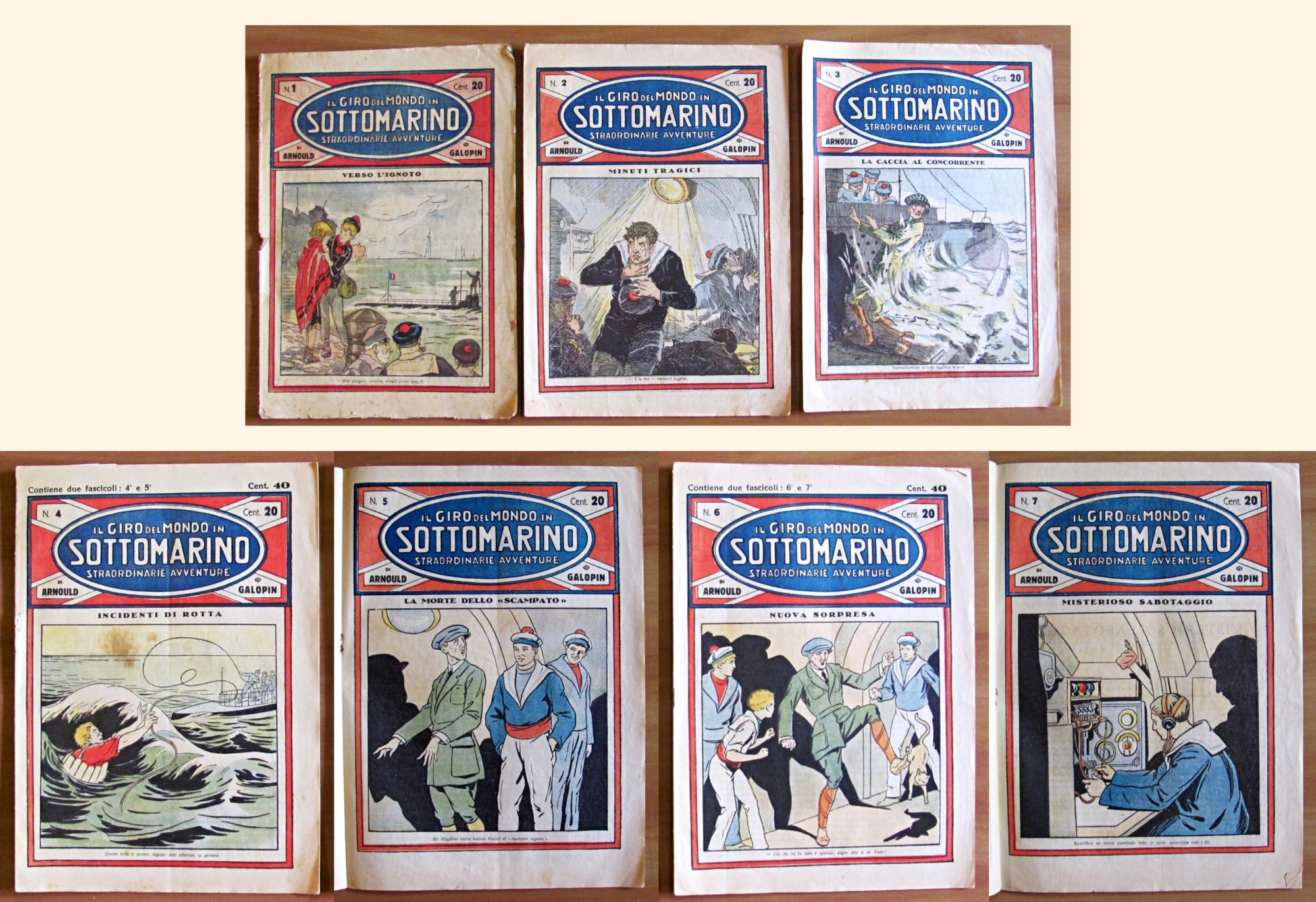 IL GIRO DEL MONDO IN SOTTOMARINO Straordinarie Avventure - Fascicoli …