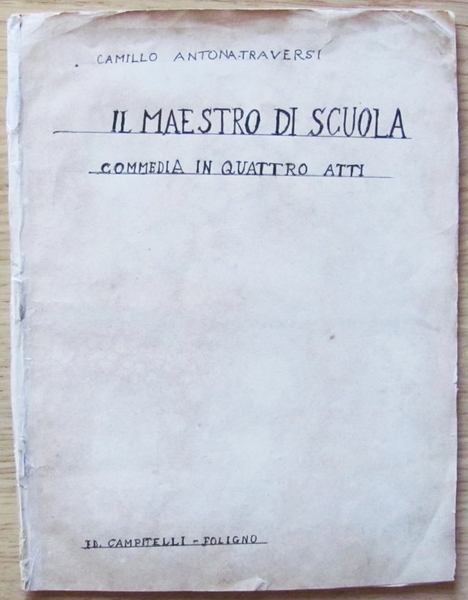 IL MAESTRO DI SCUOLA - Commedia in Quattro Atti