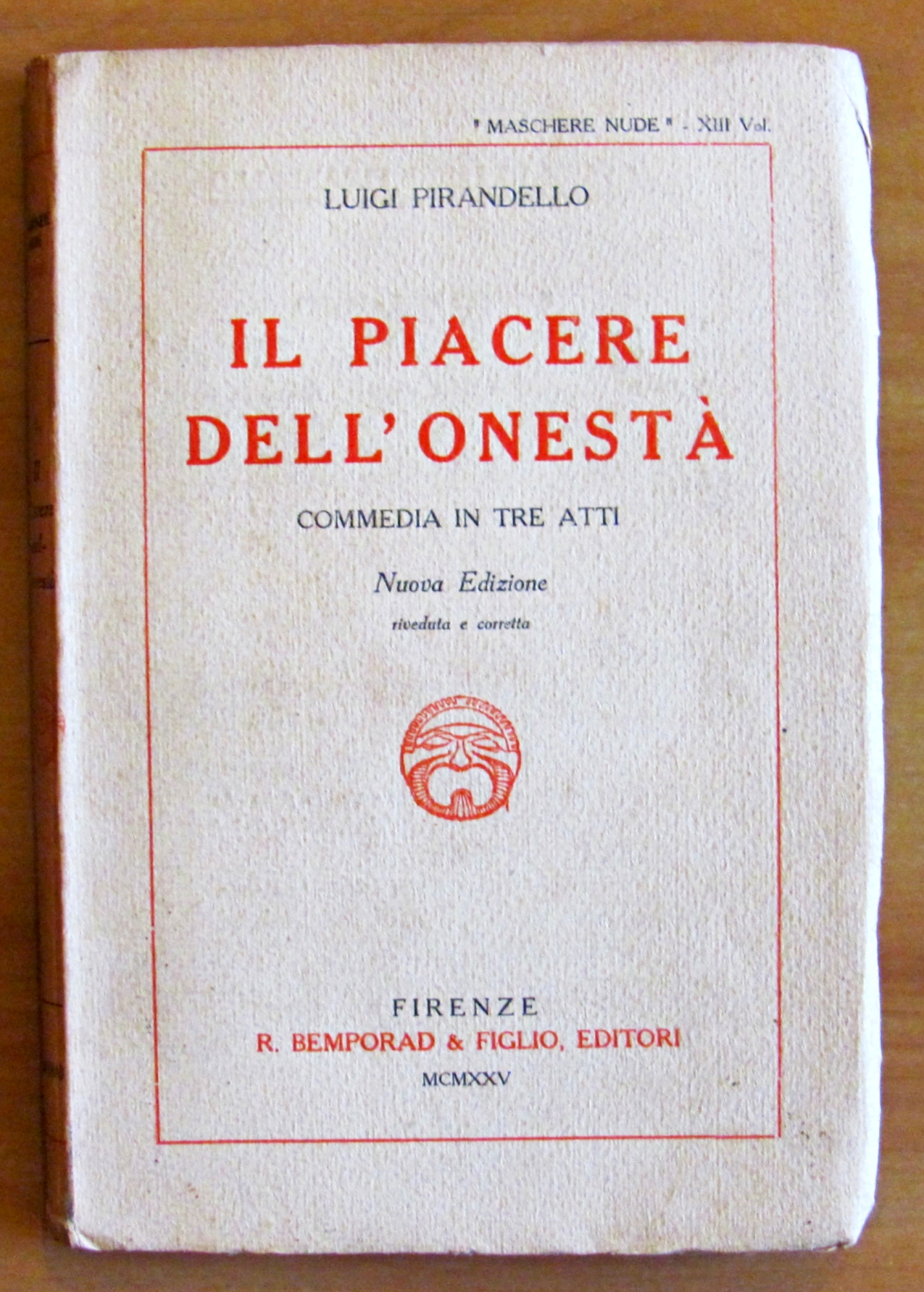 IL PIACERE DELL'ONESTA' - COMMEDIA IN TRE ATTI - Collana …
