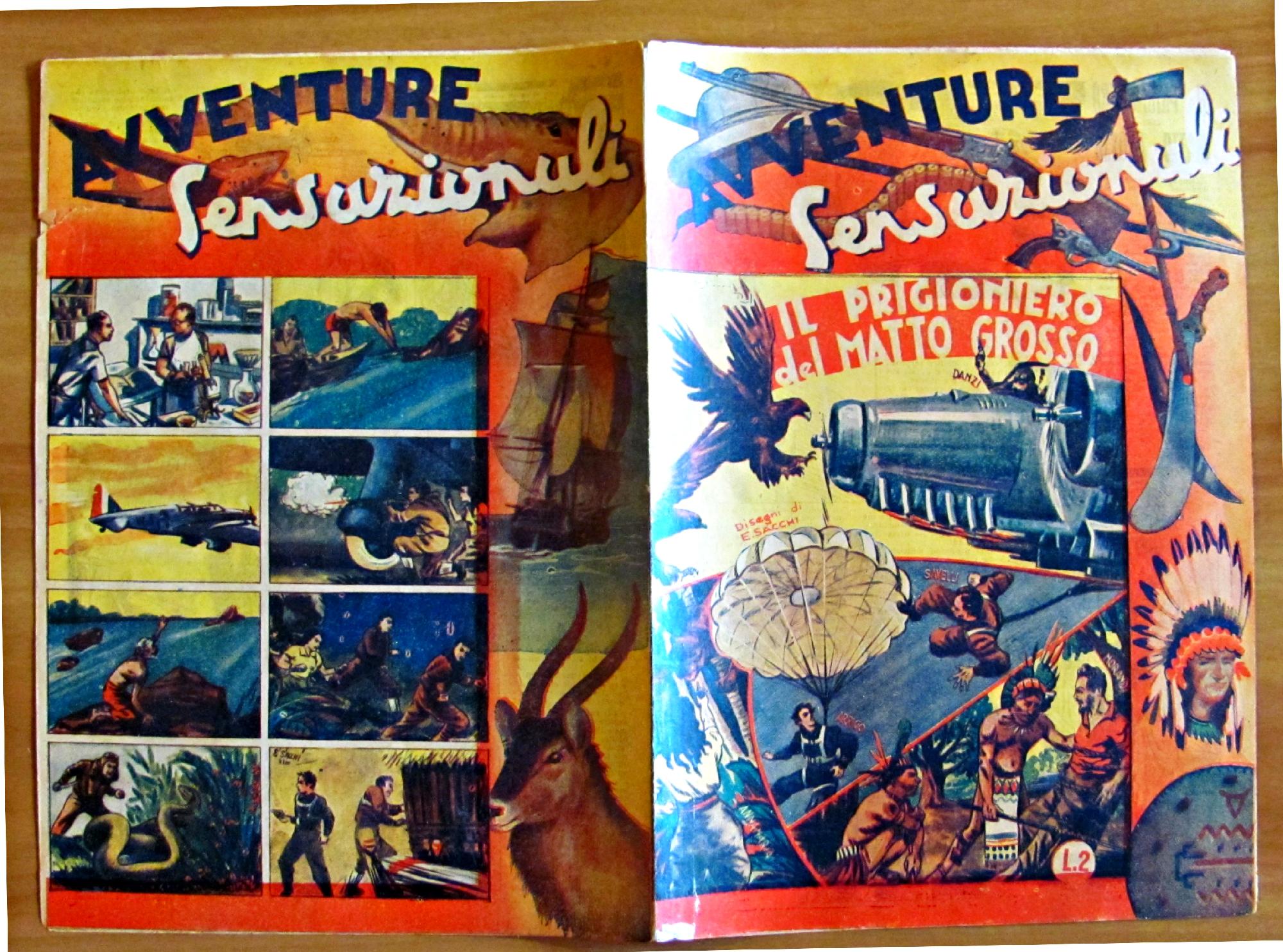 IL PRIGIONIERO DEL MATTO GROSSO - Collana AVVENTURE SENSAZIONALI N.8