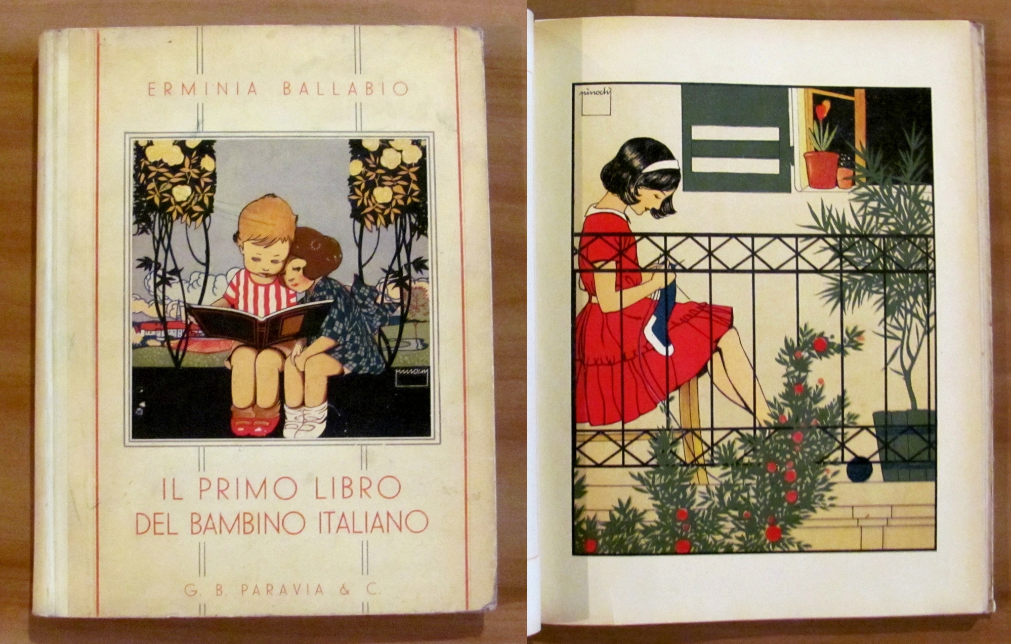 IL PRIMO LIBRO DEL BAMBINO ITALIANO, 1938 - ill. PINOCHI