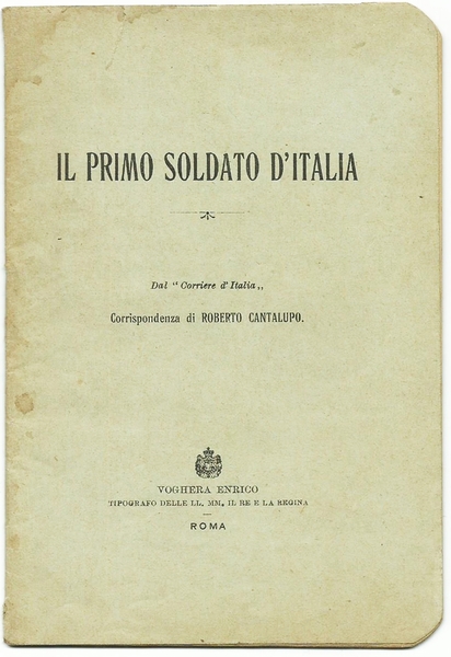 IL PRIMO SODATO D'ITALIA