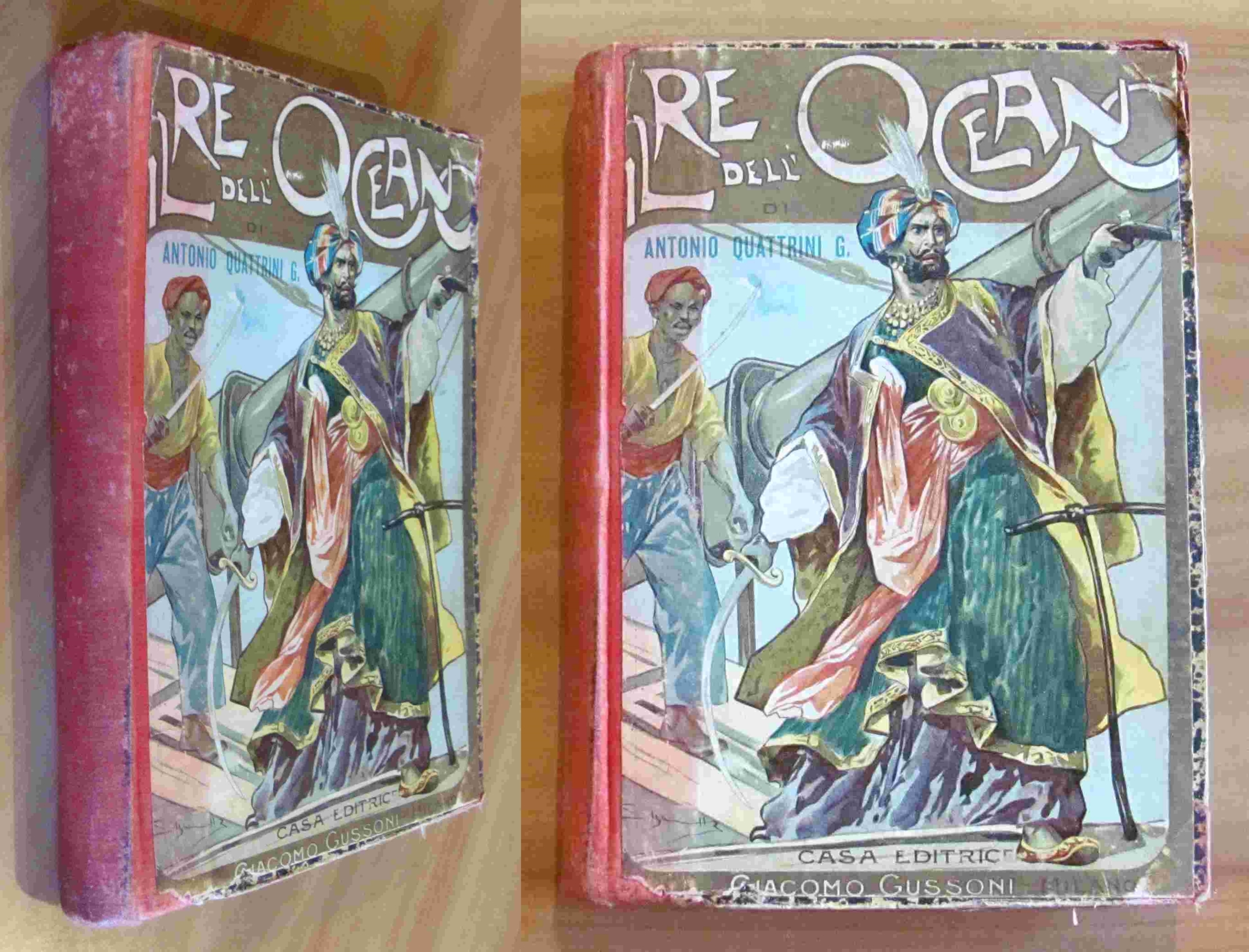 IL RE DELL'OCEANO - Avventure di Mare, 1904 ill. MINARDI