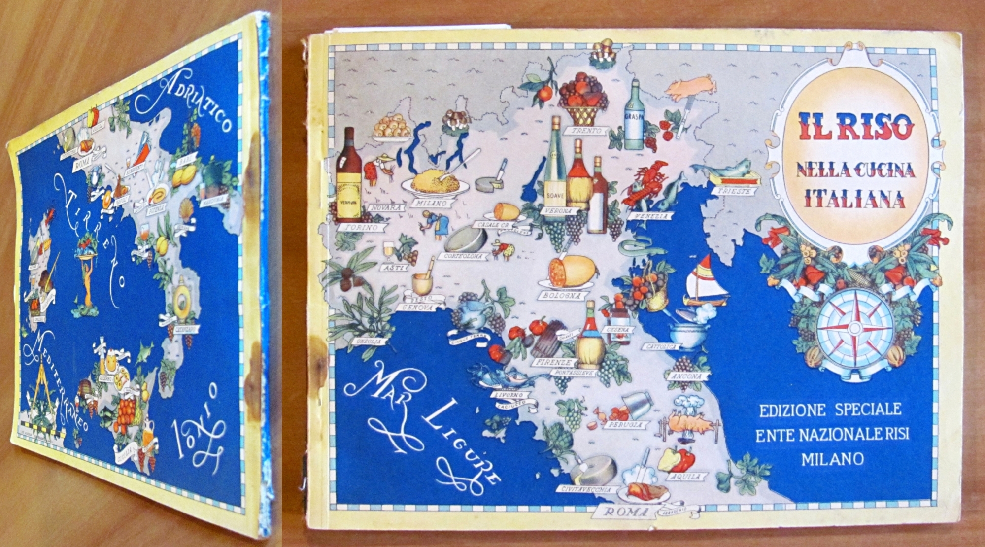 IL RISO NELLA CUCINA ITALIANA, 1951 - ill. NICOULINE - …
