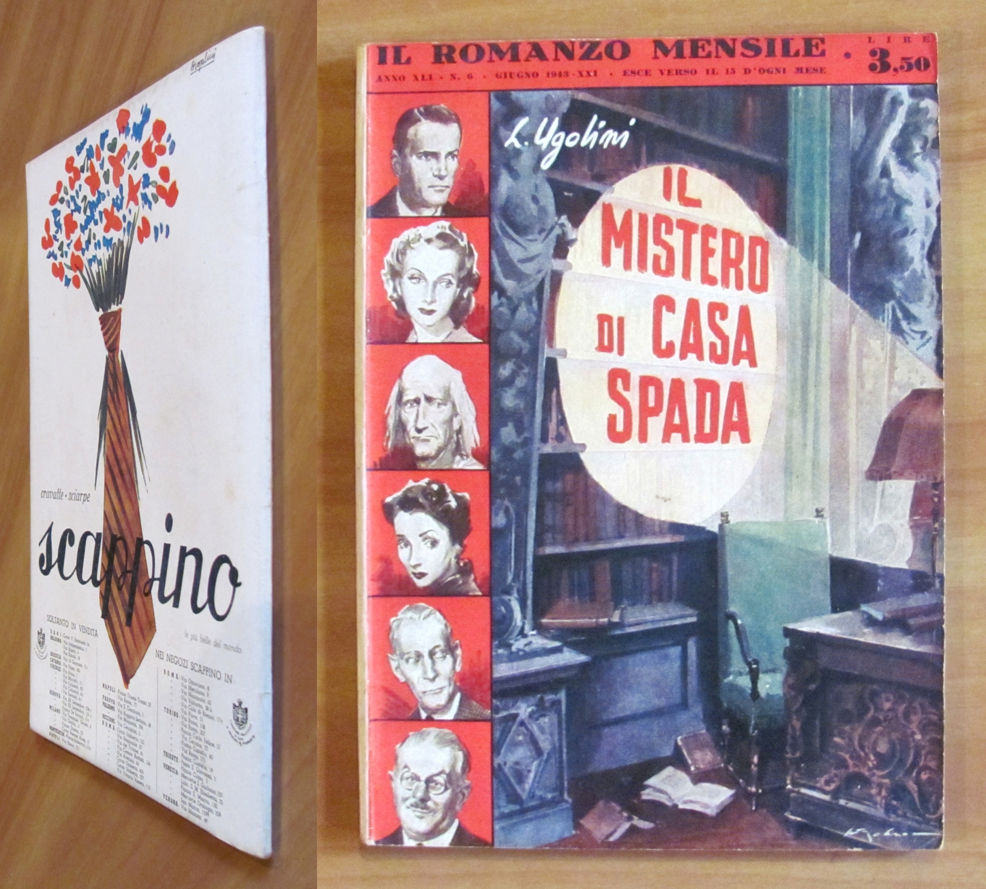 Il Romanzo Mensile N.6, 1943 - IL MISTERO DI CASA …