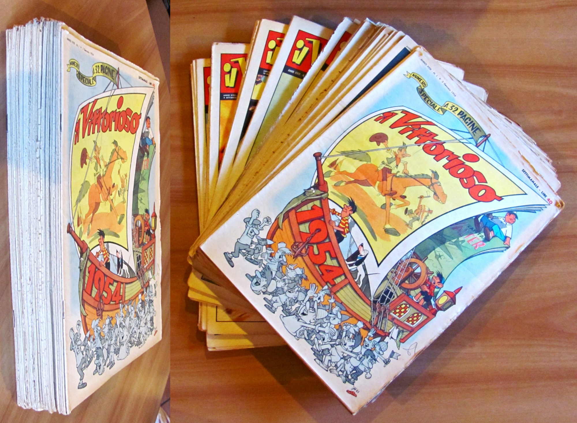 IL VITTORIOSO - Anno XVIII N.1/52 - ANNATA COMPLETA 1954 …