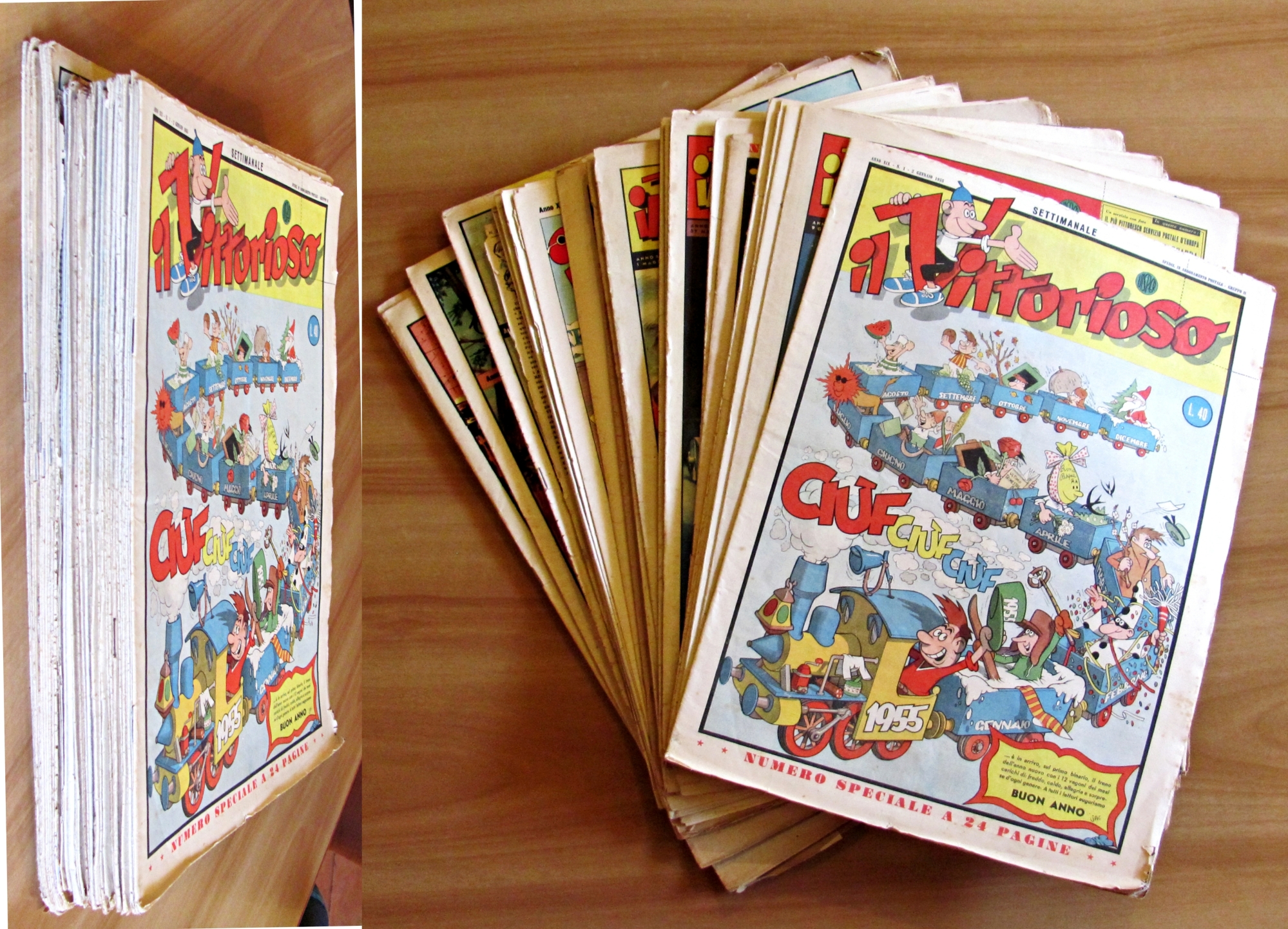IL VITTORIOSO Anno XIX, 1955 - ANNATA COMPLETA 1/52 Non …