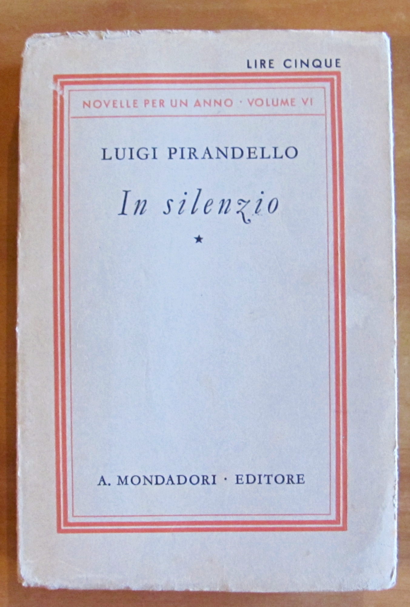 IN SILENZIO - Coll. Novelle per un anno
