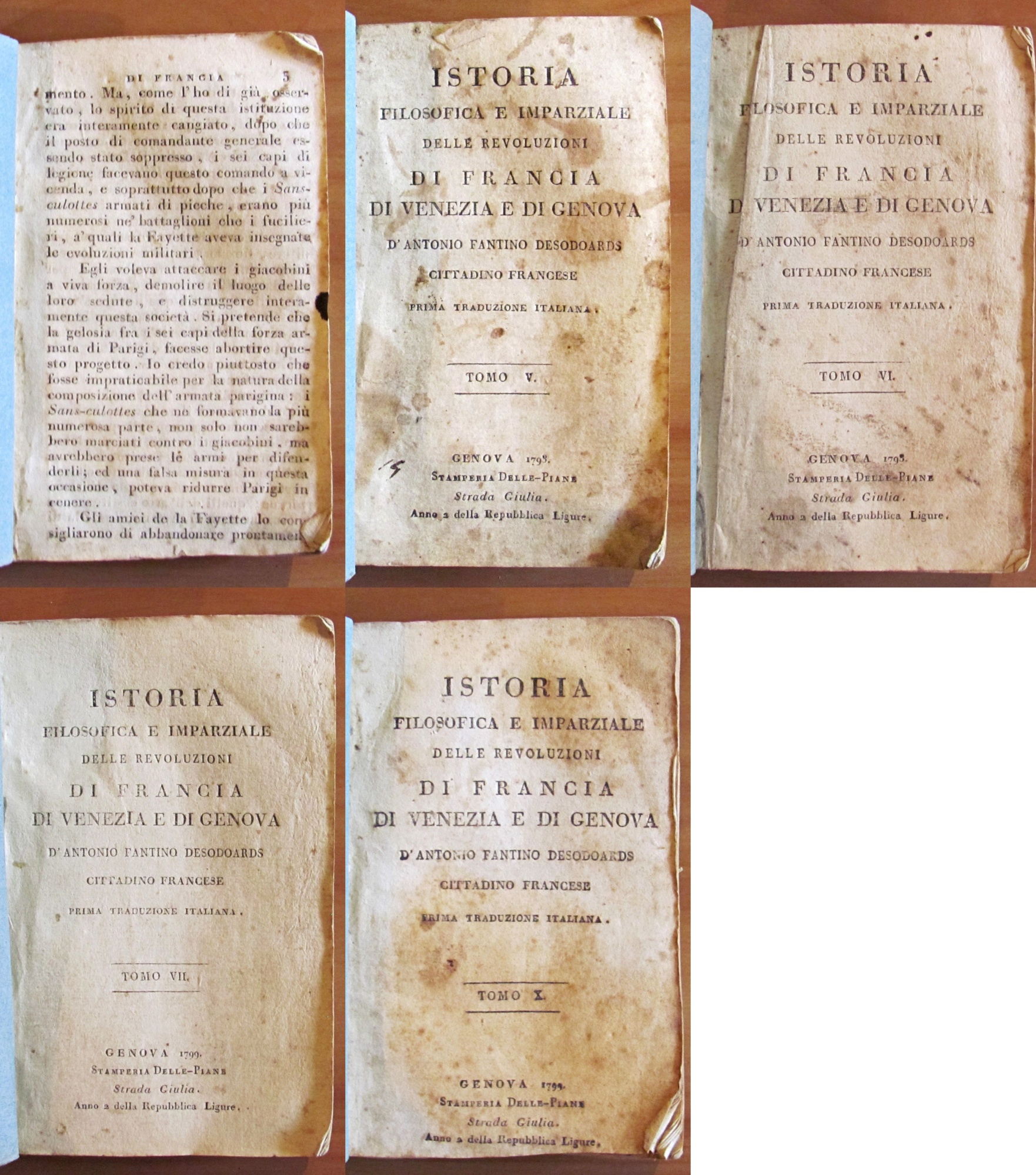 ISTORIA FILOSOFICA E IMPARZIALE DELLE REVOLUZIONI DI FRANCIA DI VENEZIA …