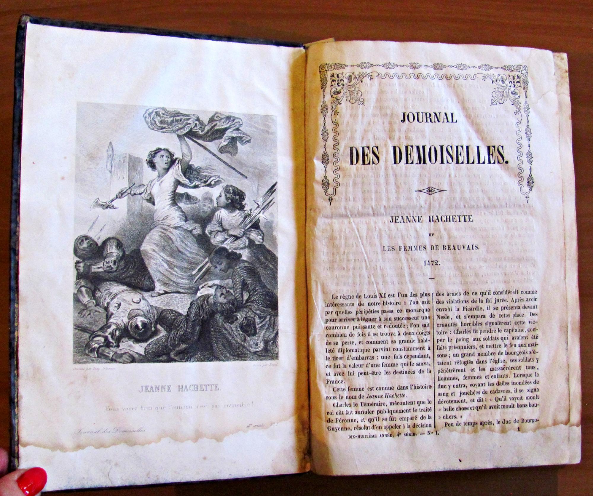 JOURNAL DES DEMOISELLES (18 ANNO)