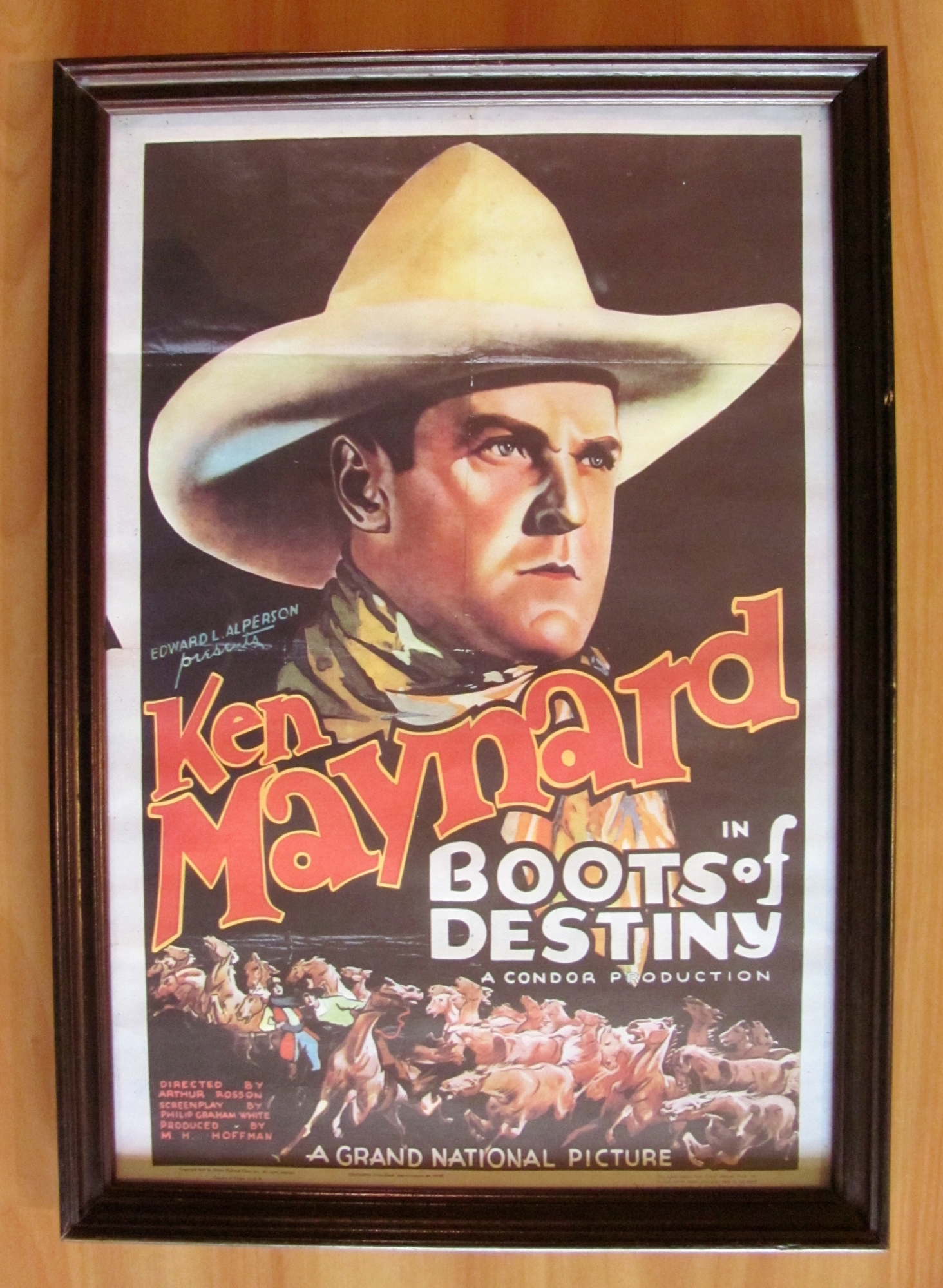 KEN MAYNARD IN BOOTS OF DESTINY - Stampa in cornice …