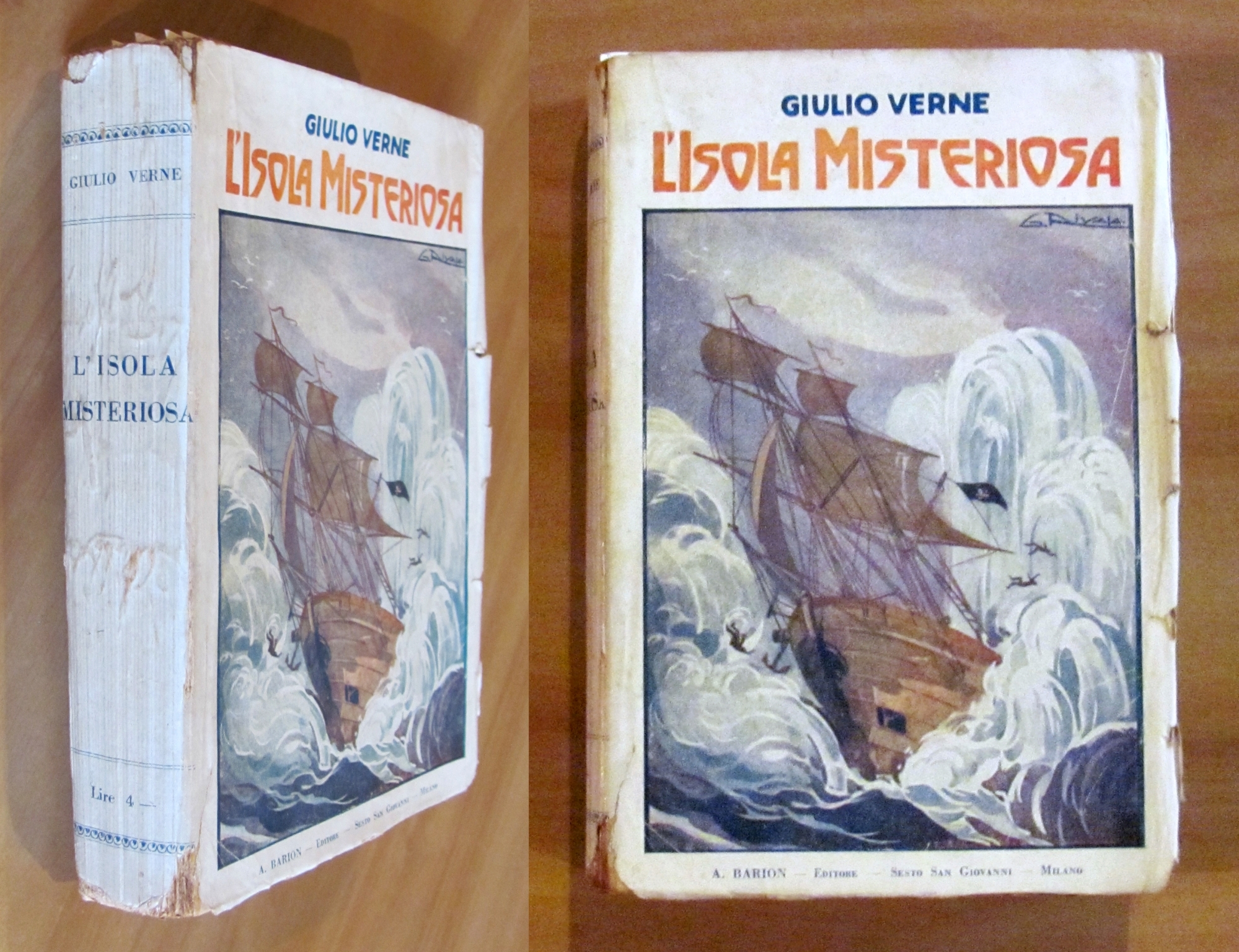 L'ISOLA MISTERIOSA, 1928 - ill. RIVOLO
