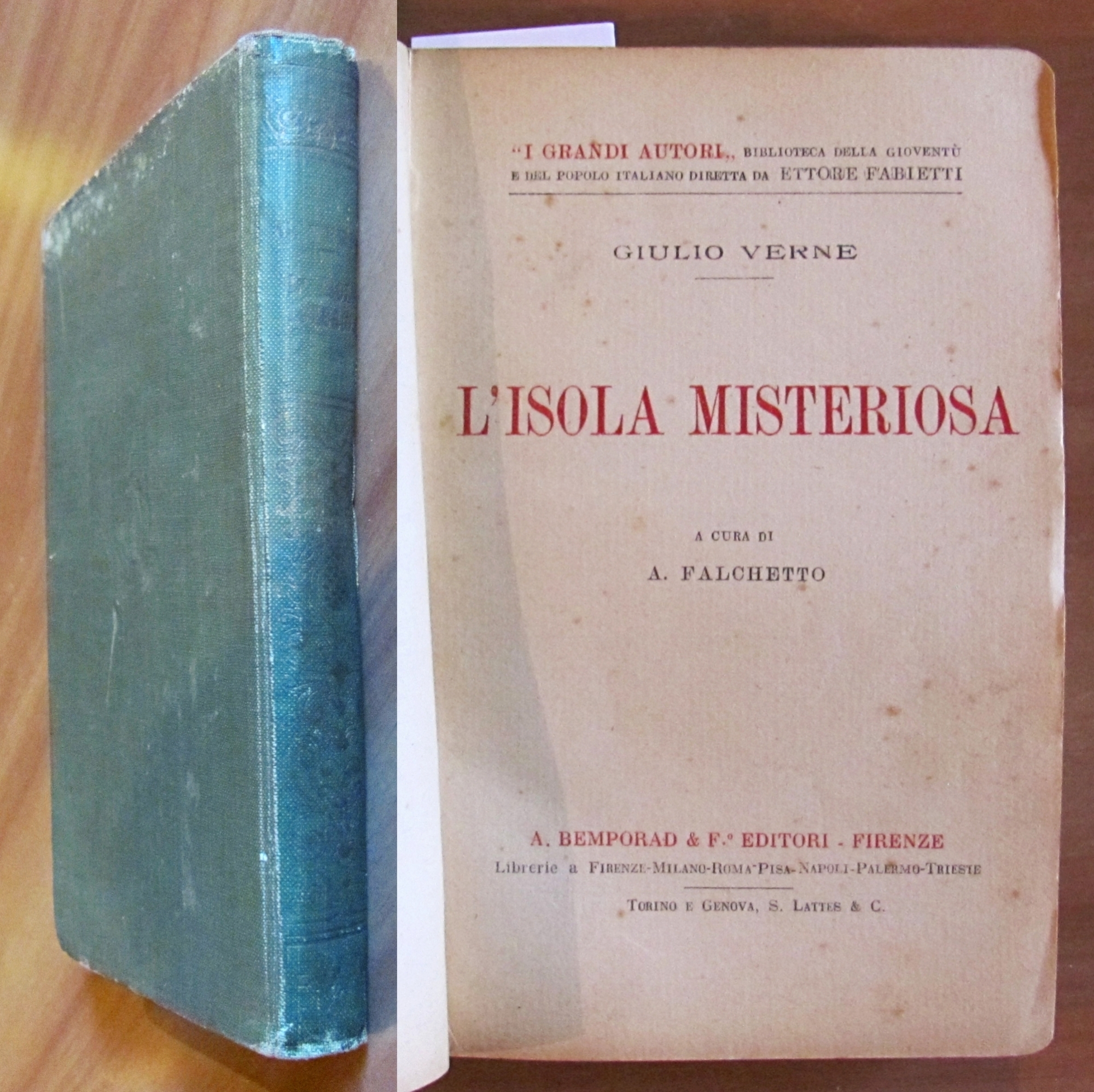 L'ISOLA MISTERIOSA Collana I Grandi Autori - ill. FABBI