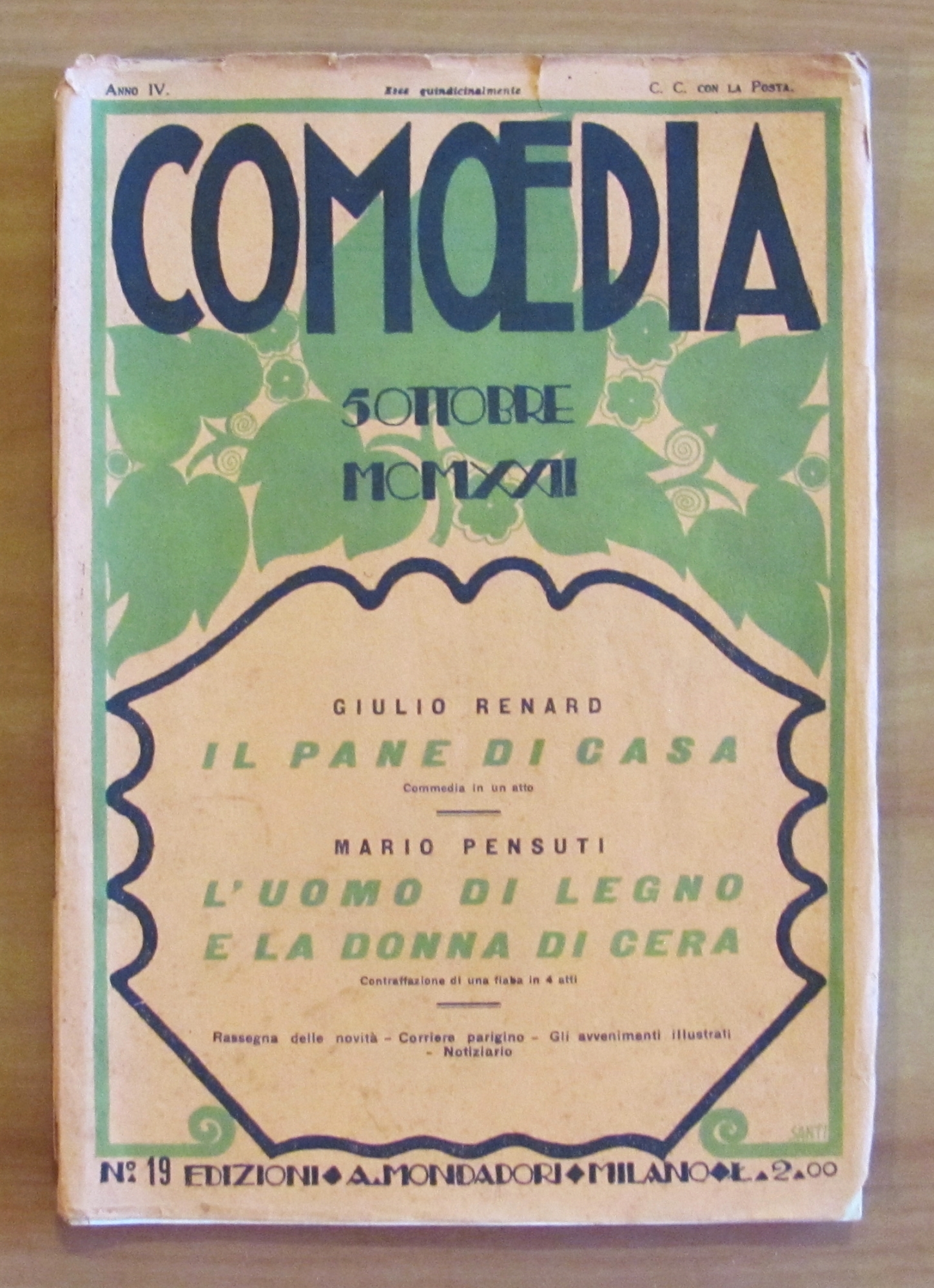 L'UOMO DI LEGNO E LA DONNA DI CERA Collana COMOEDIA …