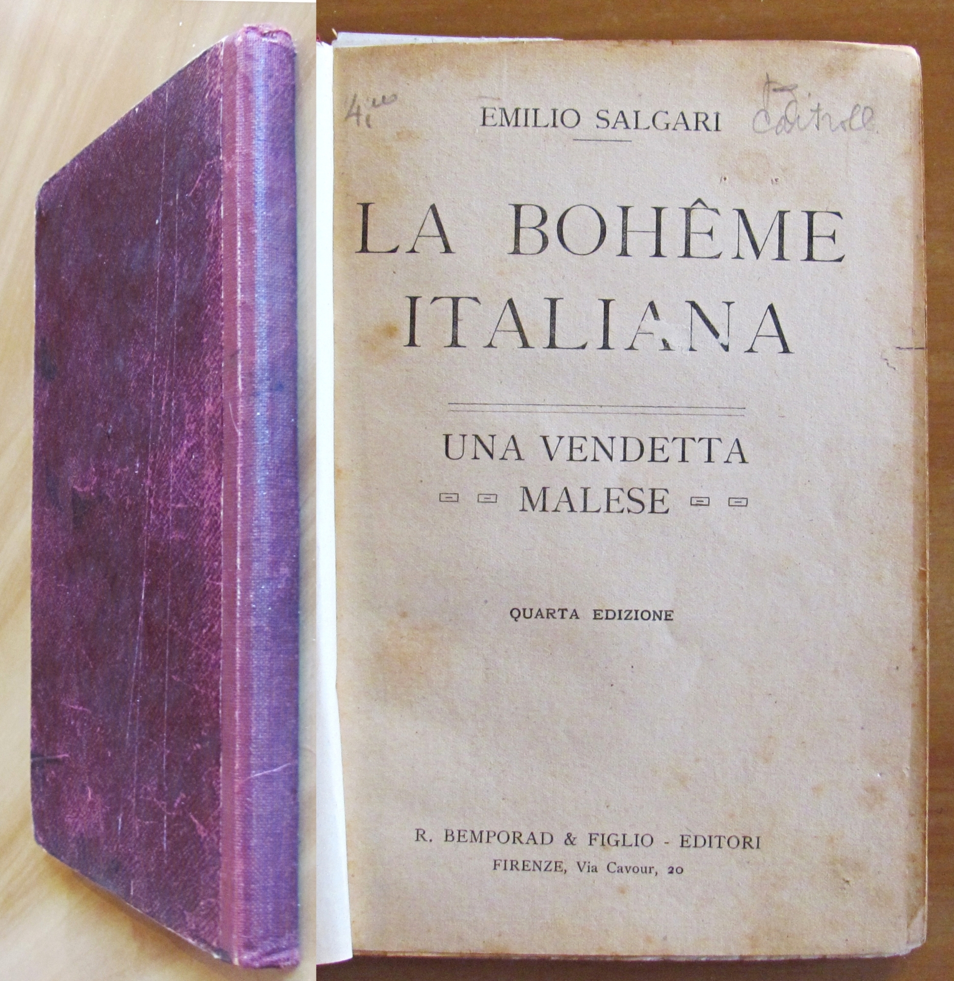 LA BOHEME ITALIANA e UNA VENDETTA MALESE, 1922 - ill. …