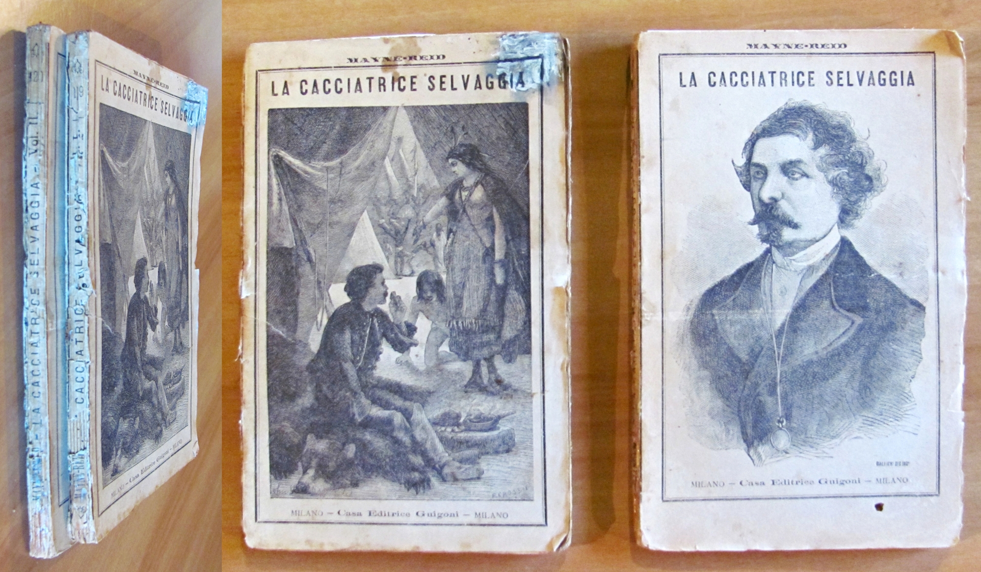 LA CACCIATRICE SELVAGGIA - 2 Volumi, Completo, 1884