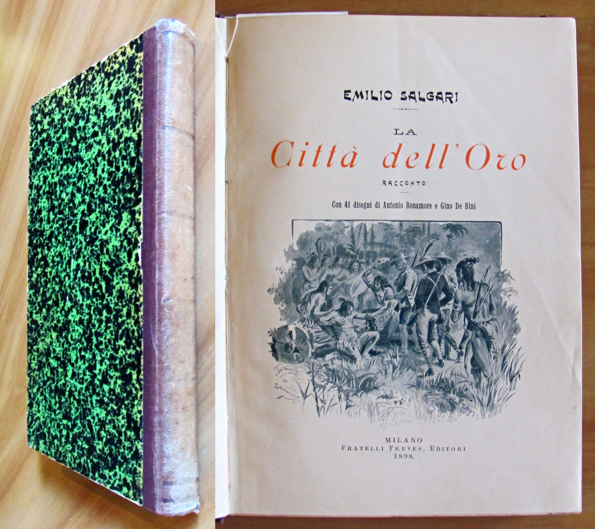 LA CITTA' DELL'ORO, I edizione 1898 - ill. BONAMORE