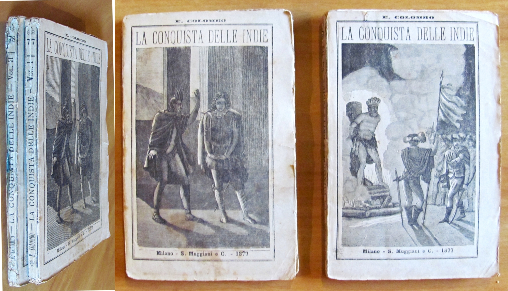 LA CONQUISTA DELLE INDIE - 2 Volumi, Completo, 1877
