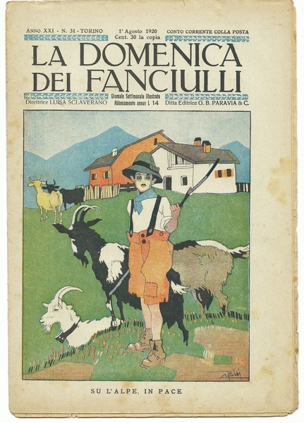 LA DOMENICA DEI FANCIULLI N.31 del 1^ Agosto 1920