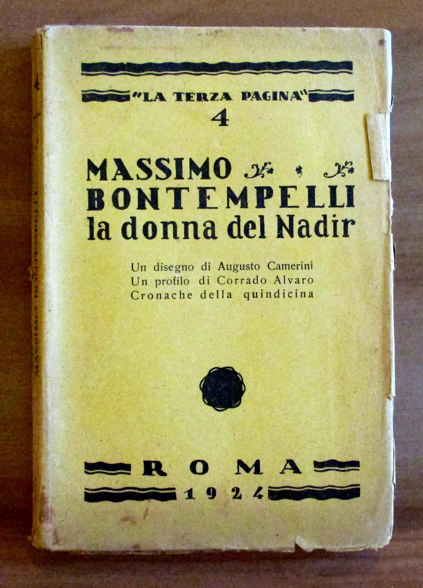 LA DONNA DEL NADIR - Collana La Terza Pagina Anno …