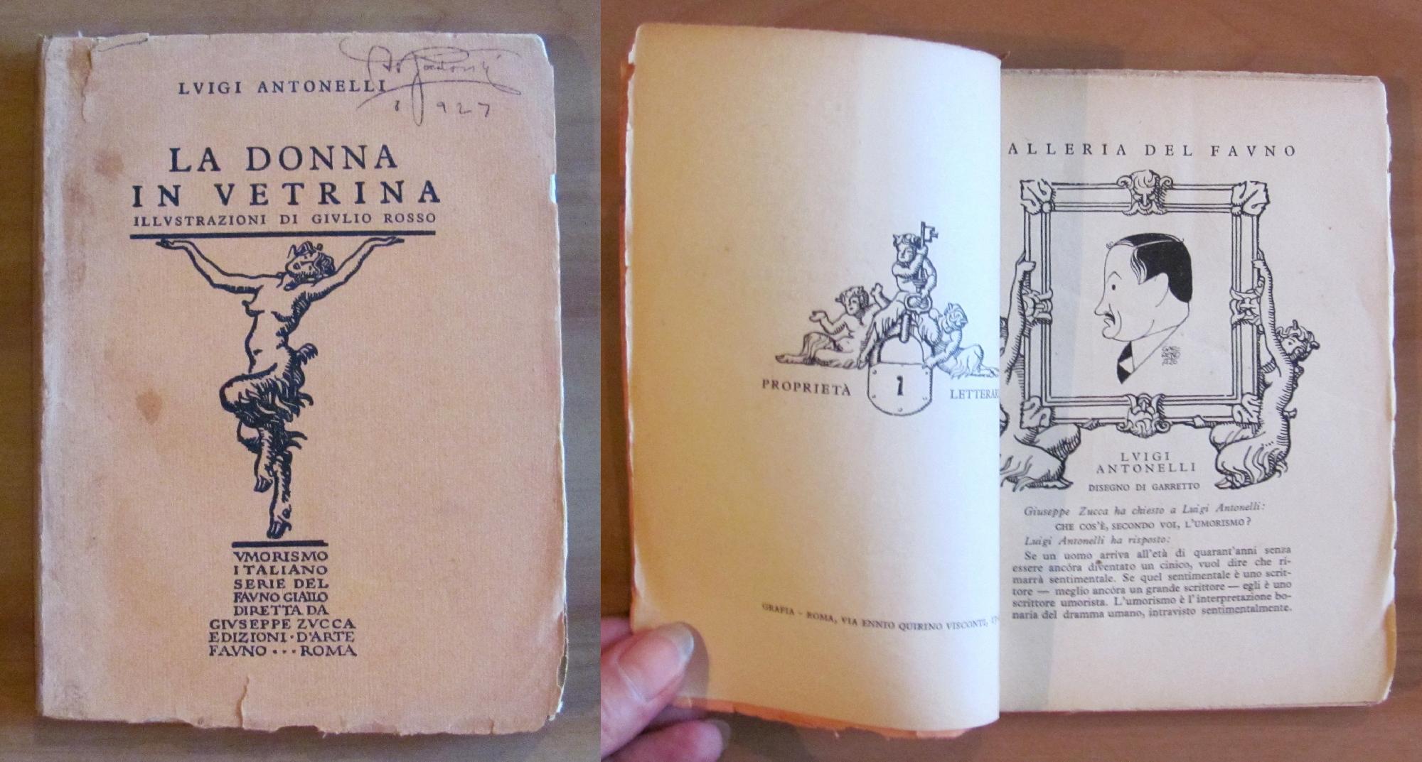 LA DONNA IN VETRINA - Collana AL FAUNO GIALLO, 1926