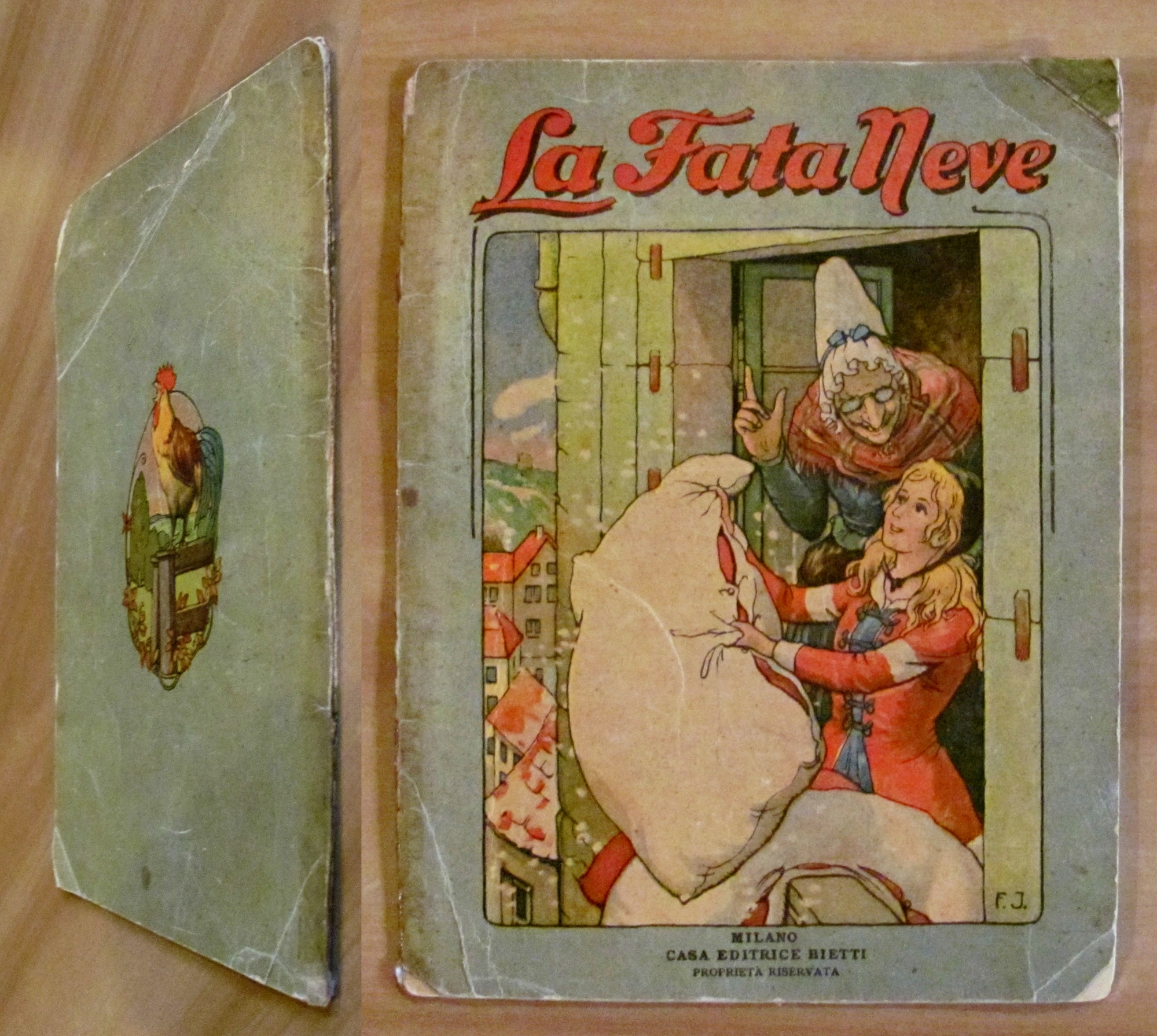 LA FATA NEVE, primi '900 - Illustrato