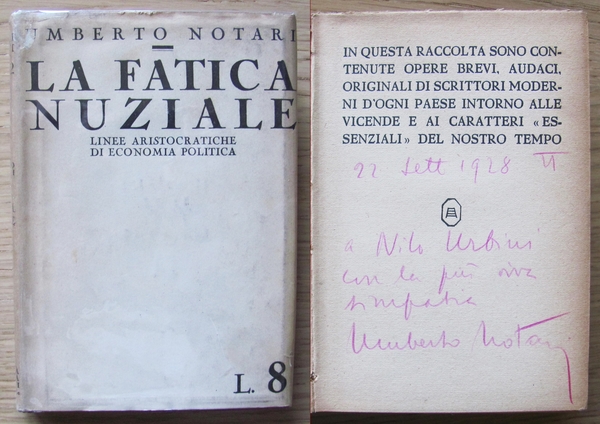 LA FATICA NUZIALE - Autografato