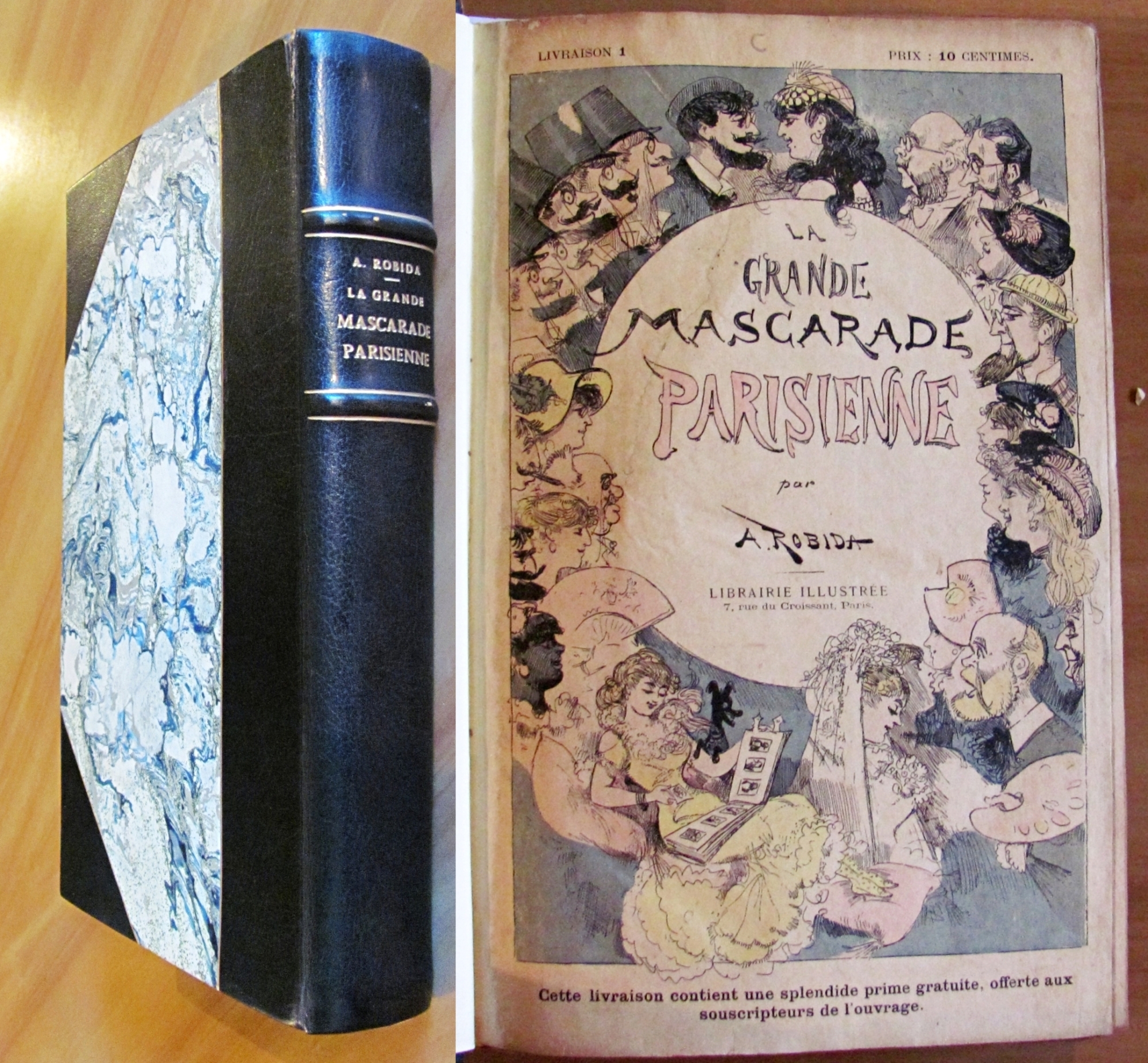 LA GRANDE MASCARADE PARISIENNE, 1880 - ill. ROBIDA
