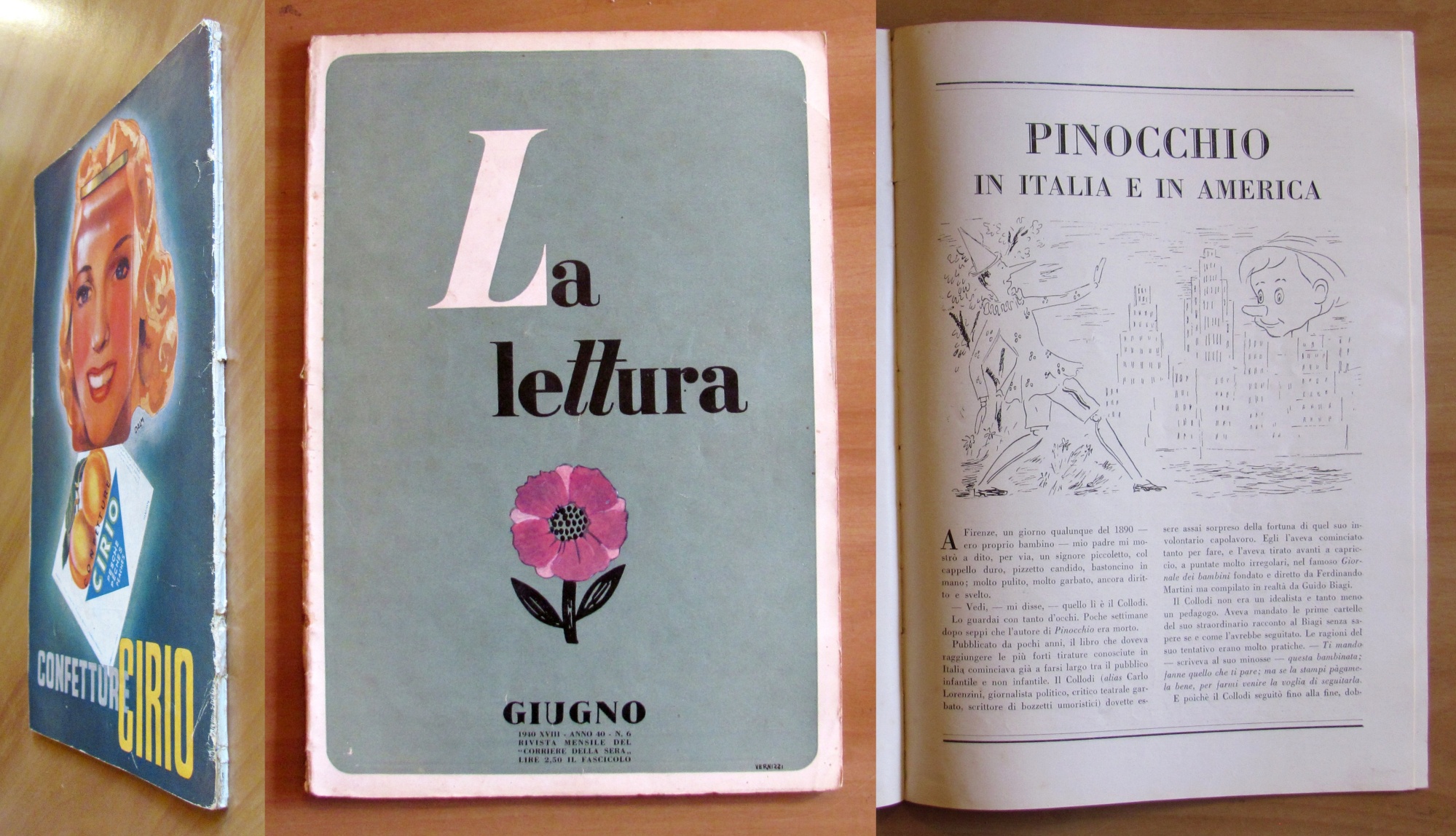 LA LETTURA N.6, 1940 - PINOCCHIO in Italia e in …