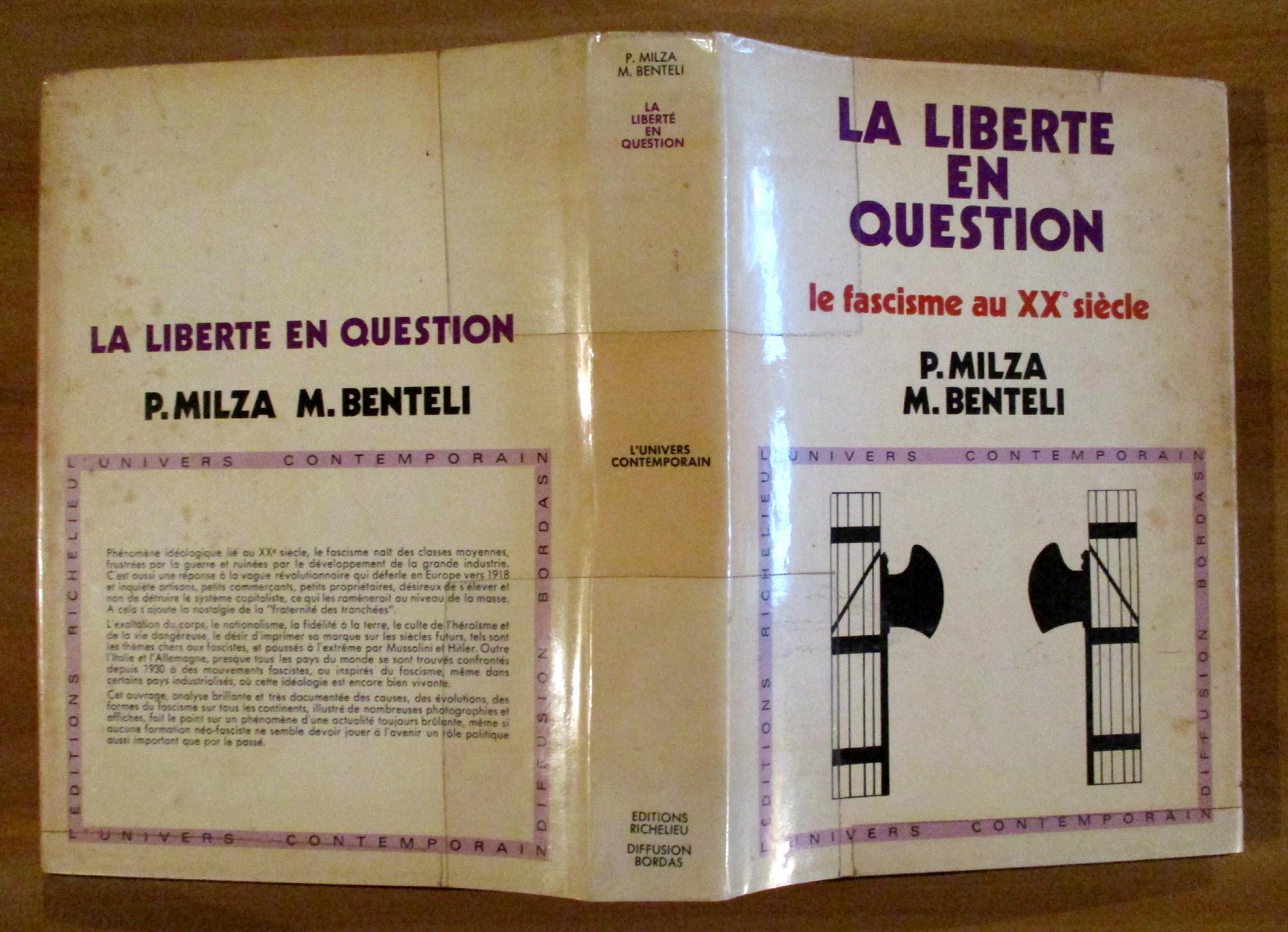 LA LIBERTE' EN QUESTION - Le fascisme au XX Siècle