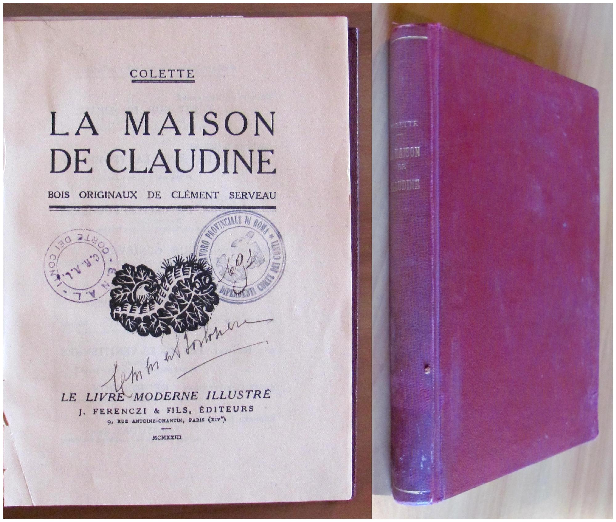LA MAISON DE CLAUDINE, 1923 - ill. SERVEAU