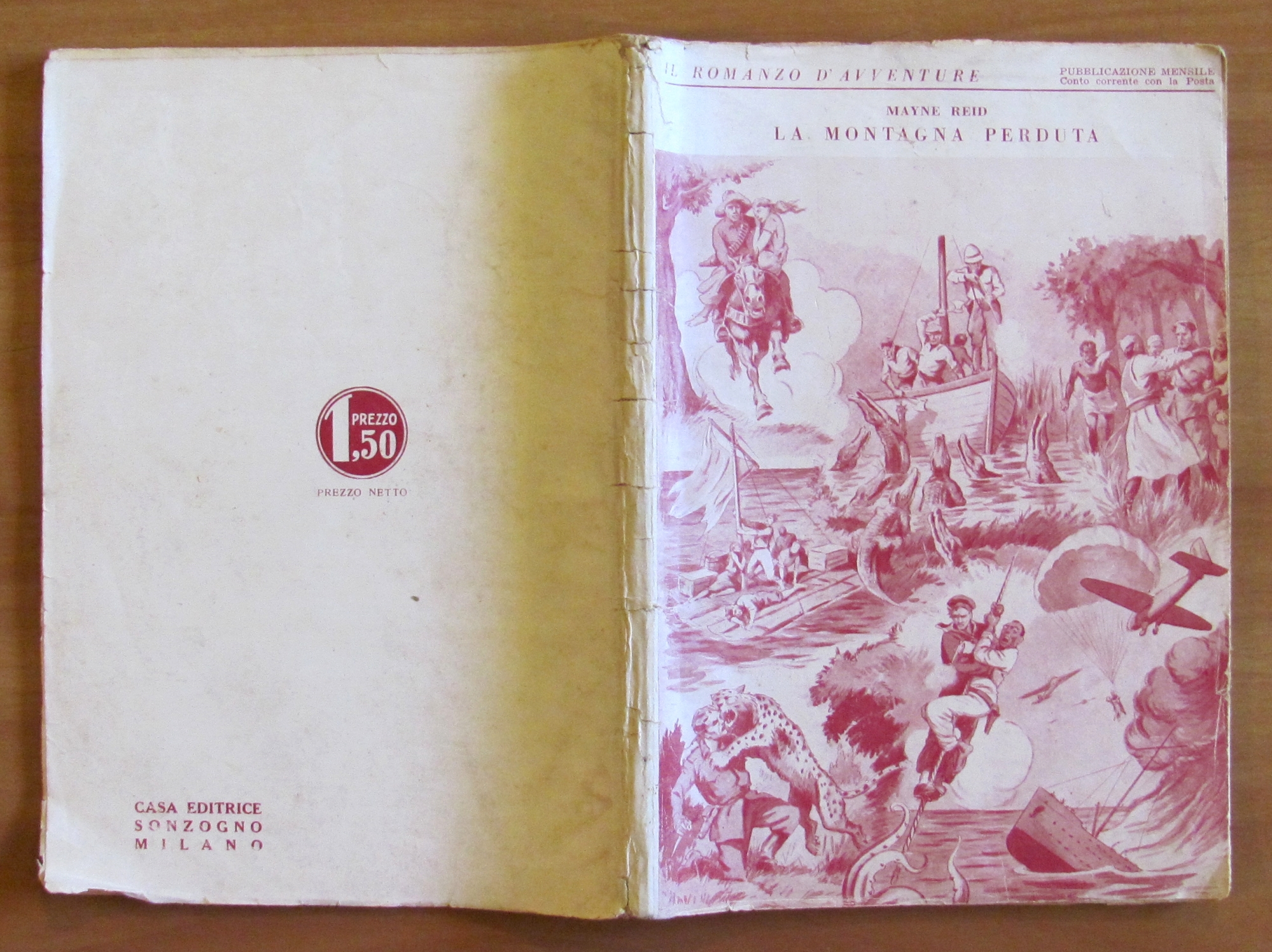 LA MONTAGNA PERDUTA, anni '30 illustrato - RARO