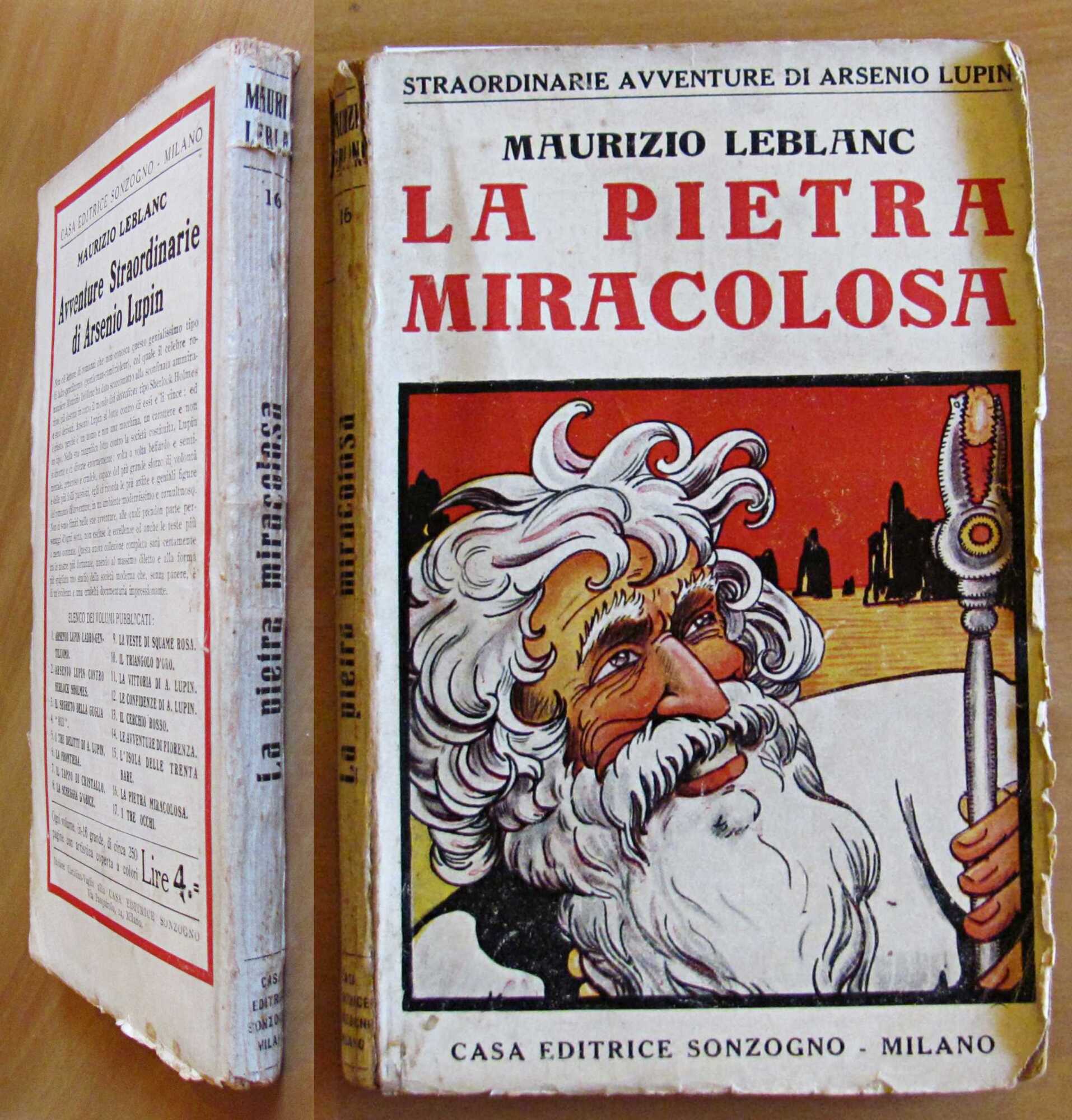 LA PIETRA MIRACOLOSA - Straordinarie Avventure di Arsenio Lupin N.16, …