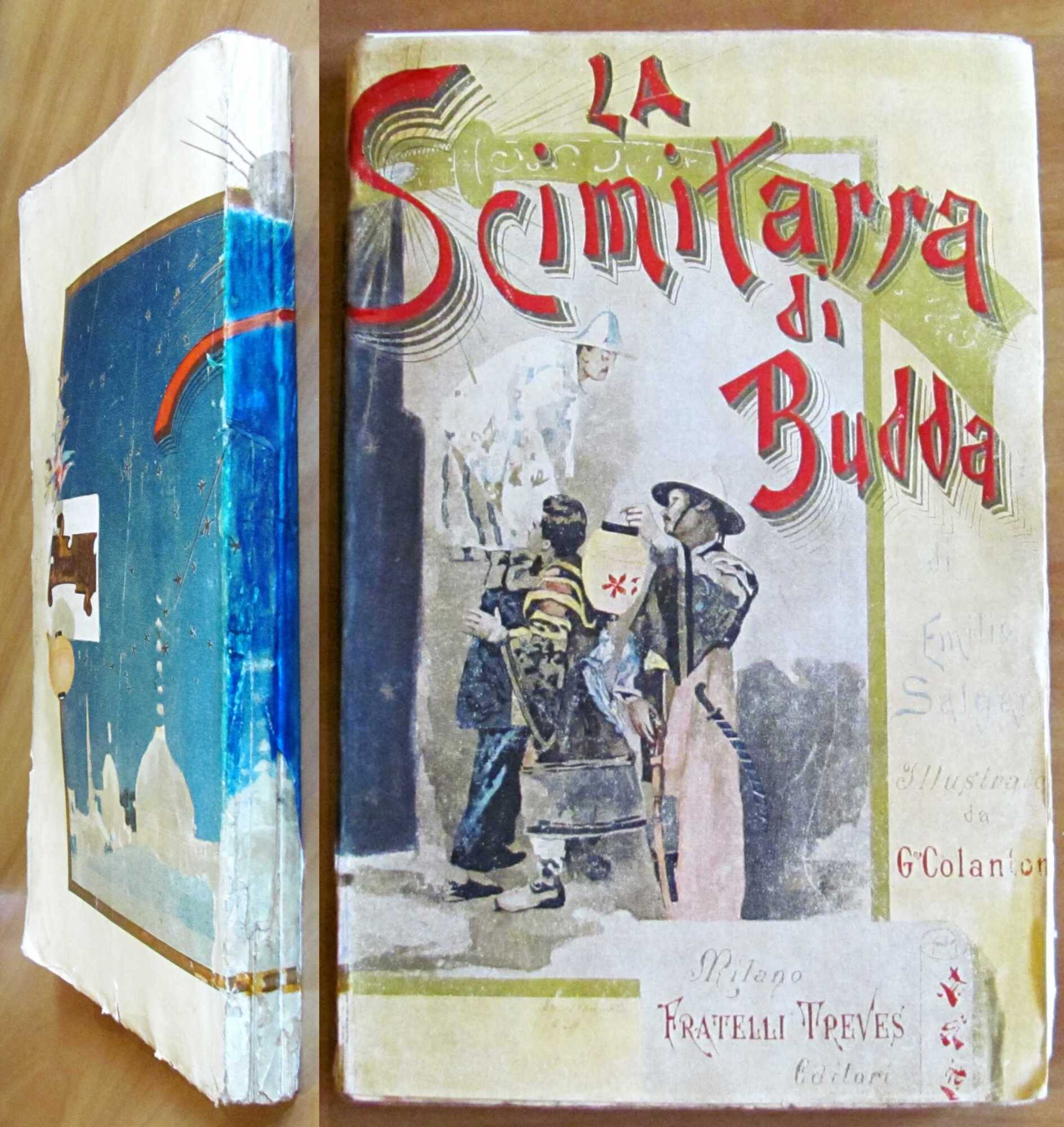 LA SCIMITARRA DI BUDDA, 1909 - ill. COLANTONI