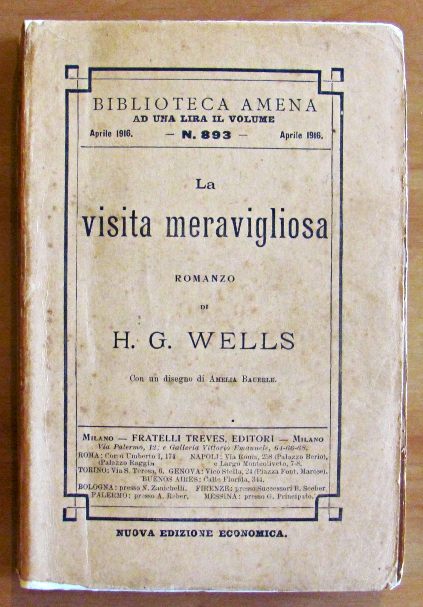 LA VISITA MERAVIGLIOSA - Collana BIBLIOTECA AMENA