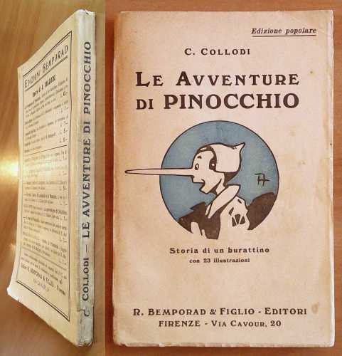 LE AVVENTURE DI PINOCCHIO, 1921 - ill. MUSSINO e TOFANO