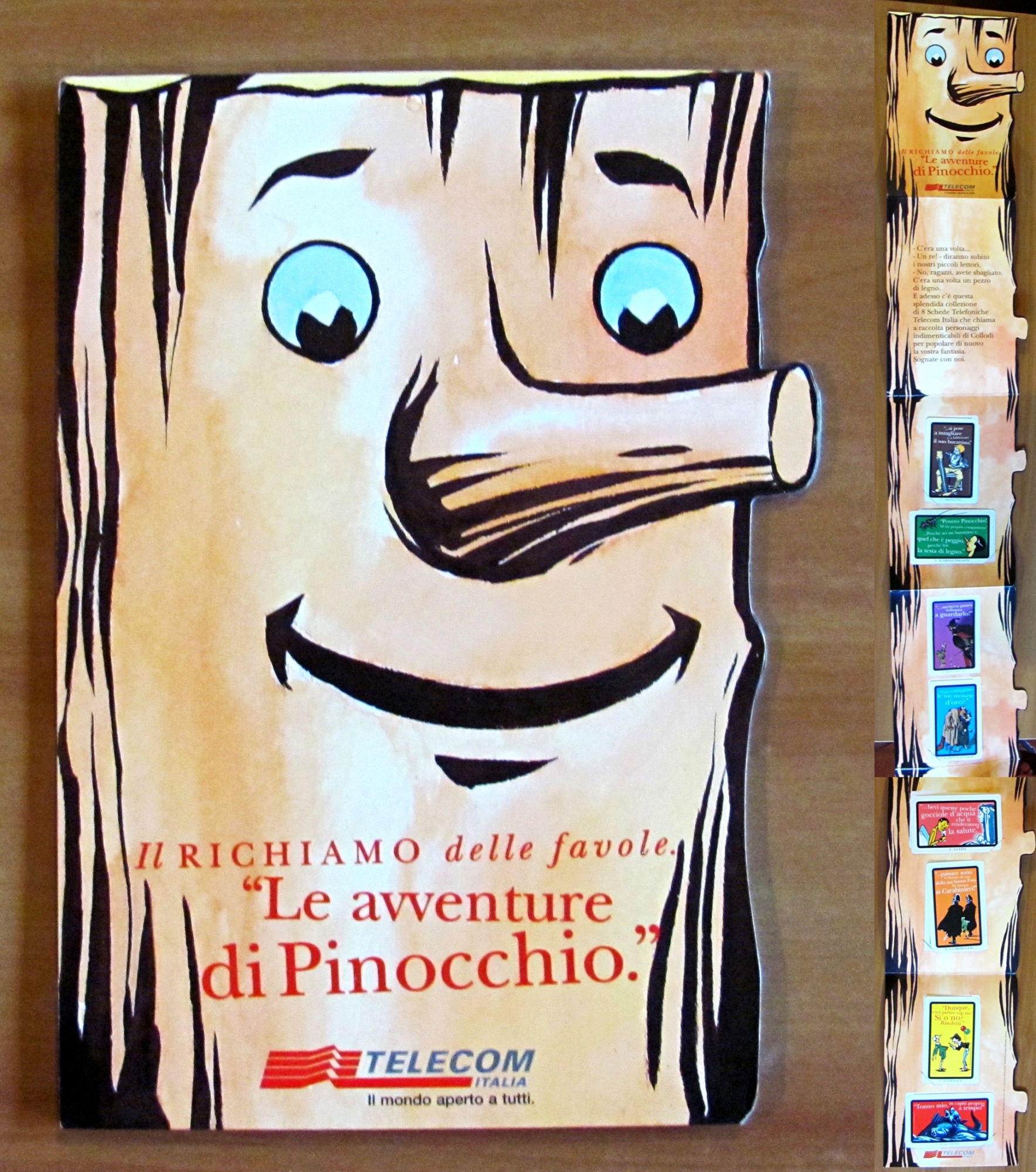 LE AVVENTURE DI PINOCCHIO, ALBUM COMPLETO con SCHEDE TELEFONICHE TELECOM …
