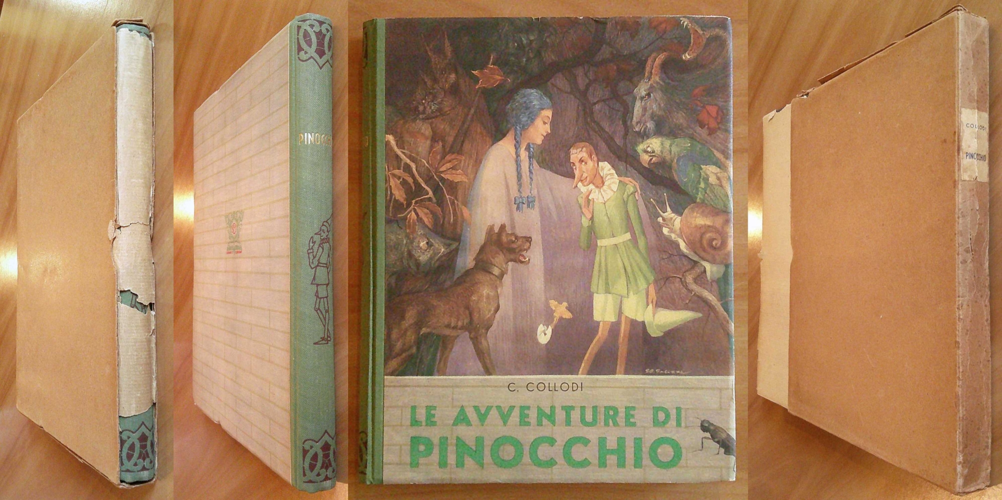LE AVVENTURE DI PINOCCHIO, II ed. 1944 con Cofanetto e …