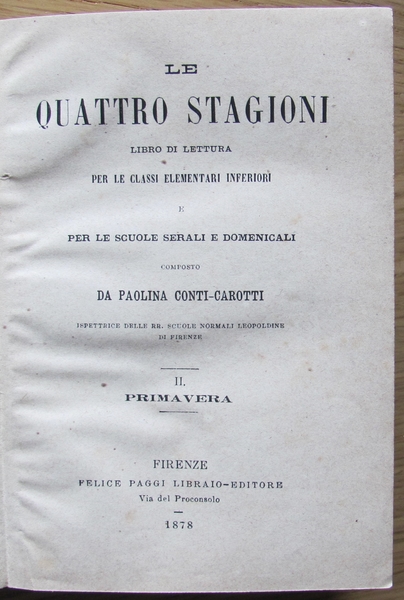 LE QUATTRO STAGIONI - II - PRIMAVERA -