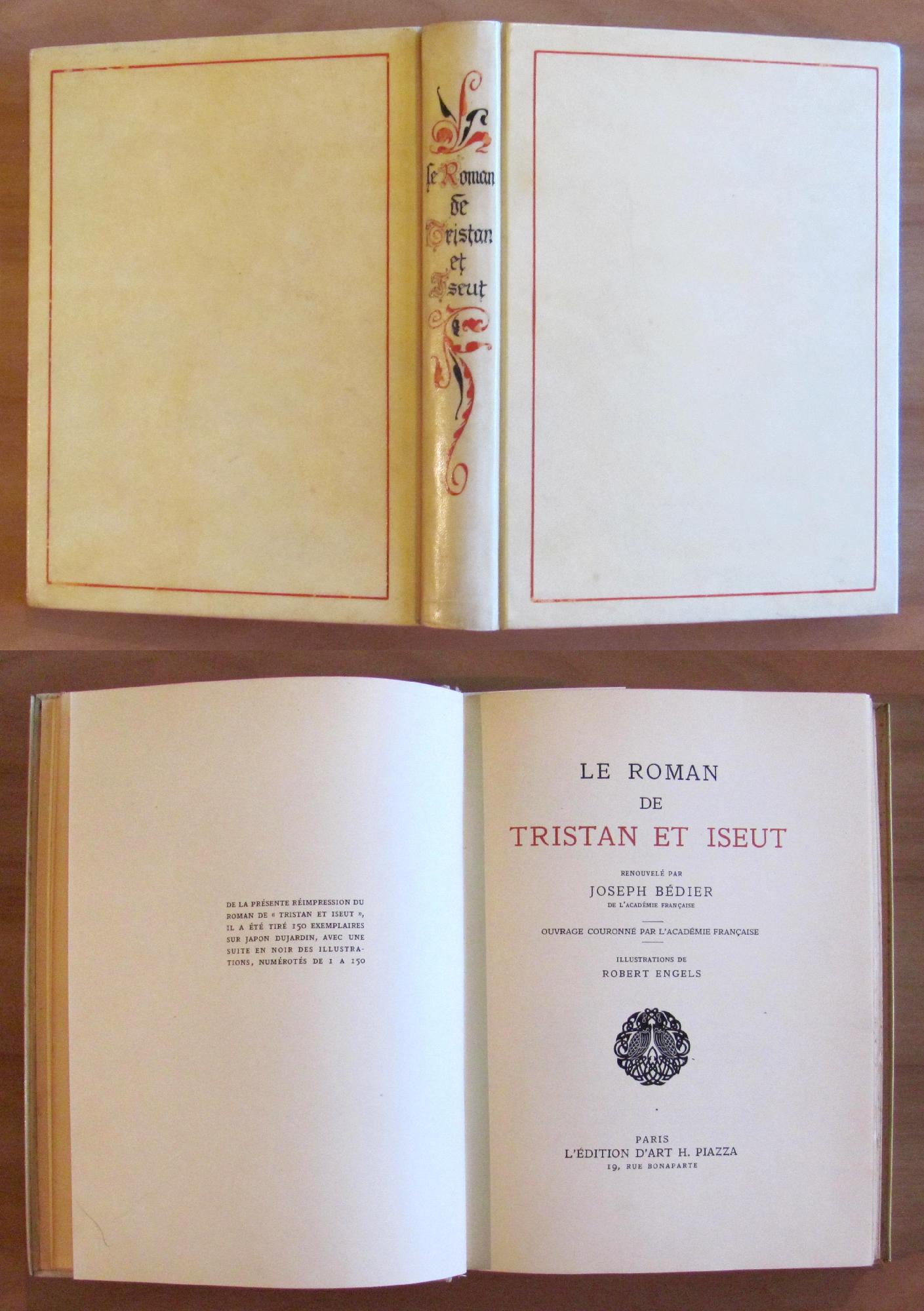 LE ROMAN DE TRISTAN ET ISEUT - Ed Piazza 1939 …