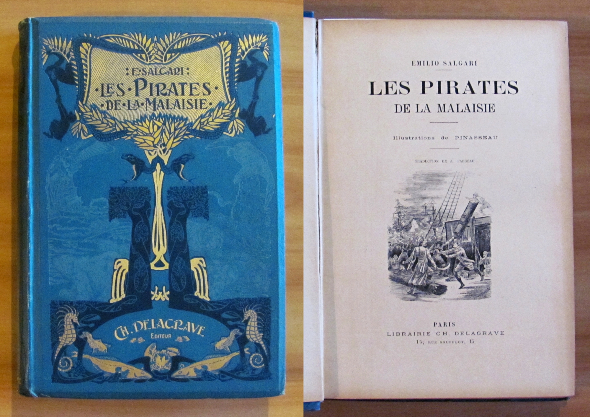 LES PIRATES DE LA MALAISIE, I ed. s.d - ill …