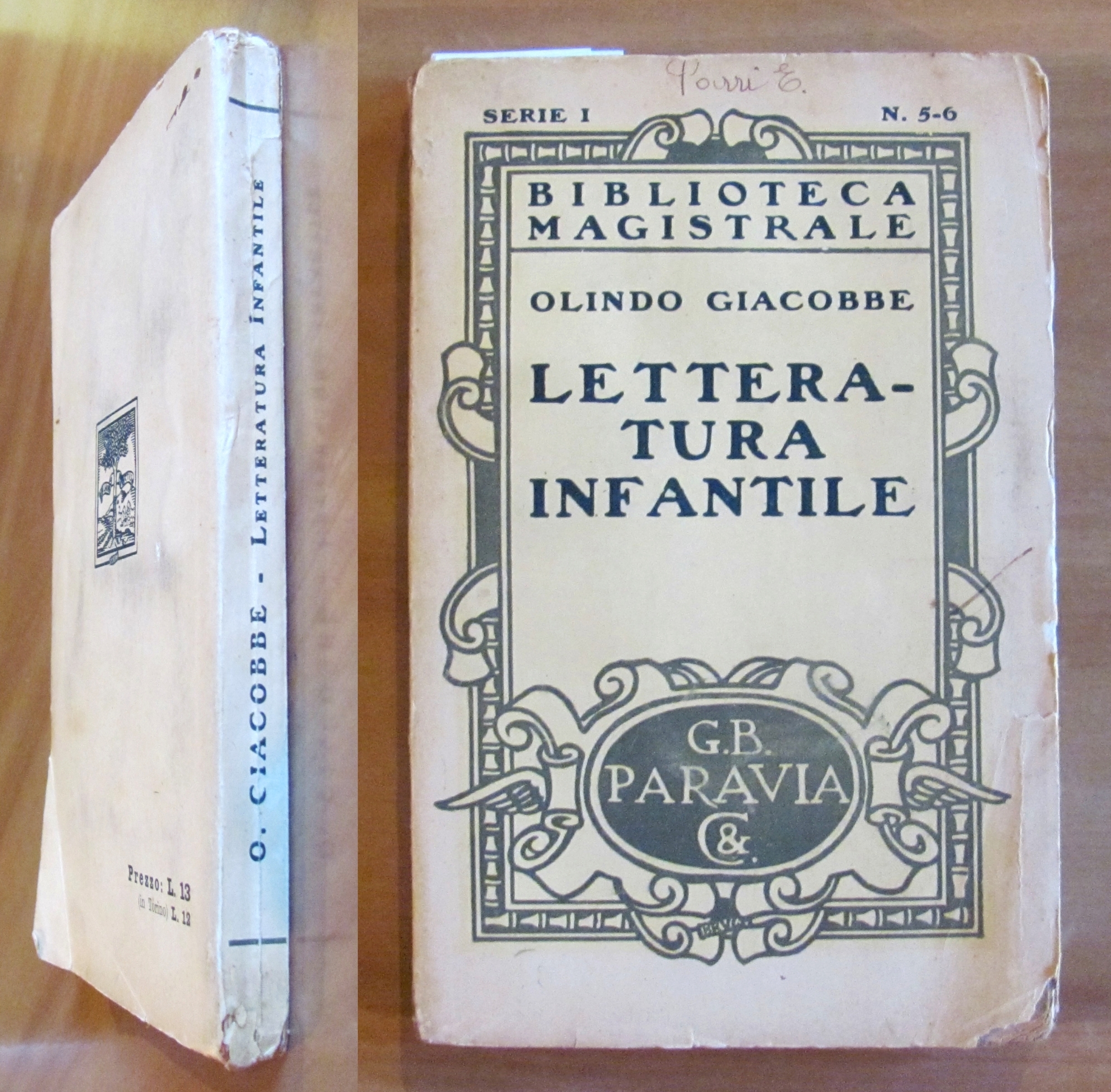 LETTERATURA INFANTILE - Bibl. Magistrale, 1931